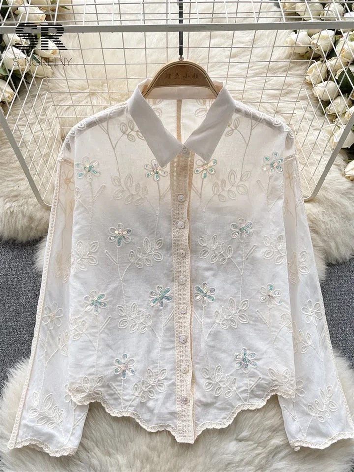 Alamode By Akanksha Milo Embroidered Cotton Shirt