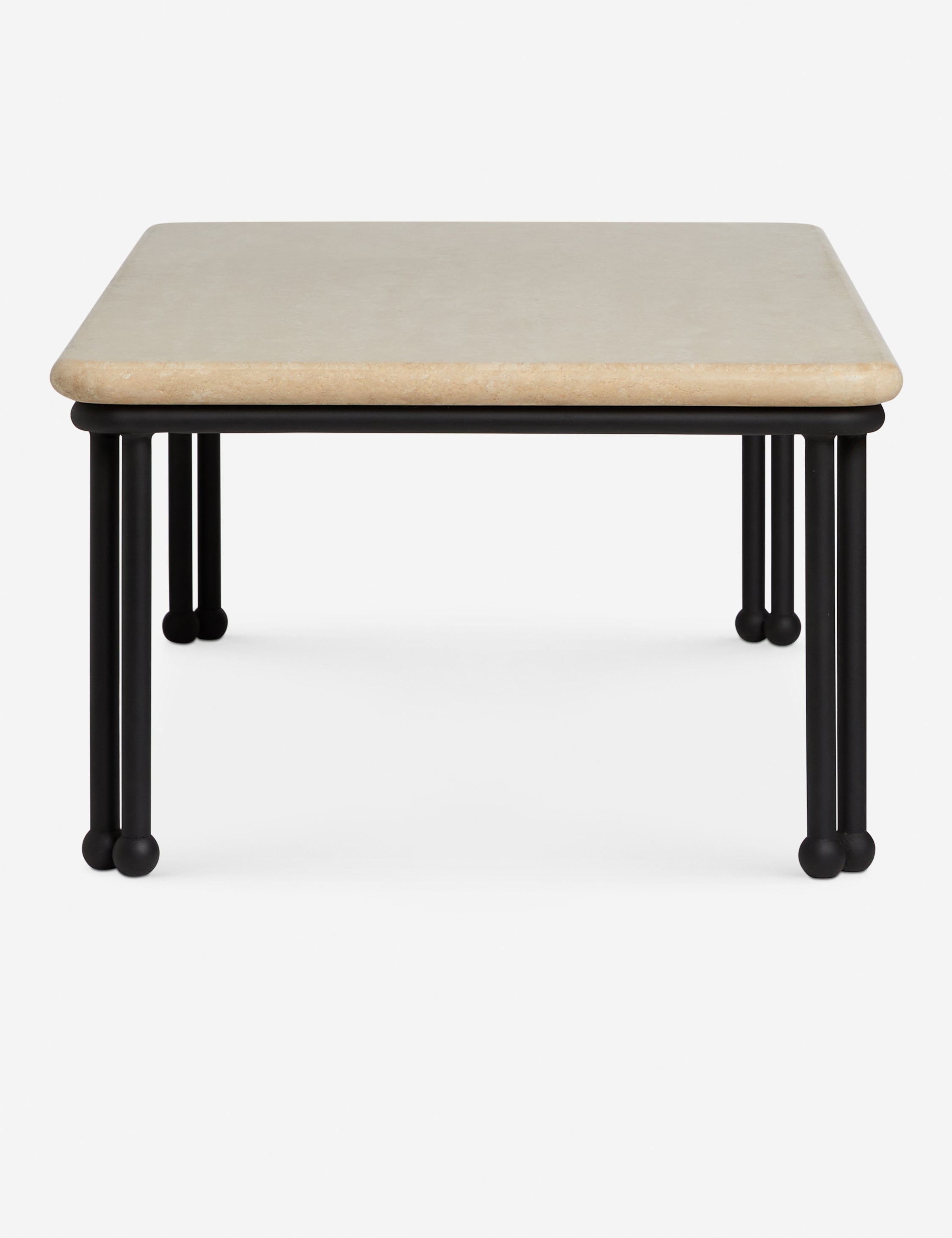 Lulu and Georgia Lanata Outdoor Coffee Table – Travertine - view 5