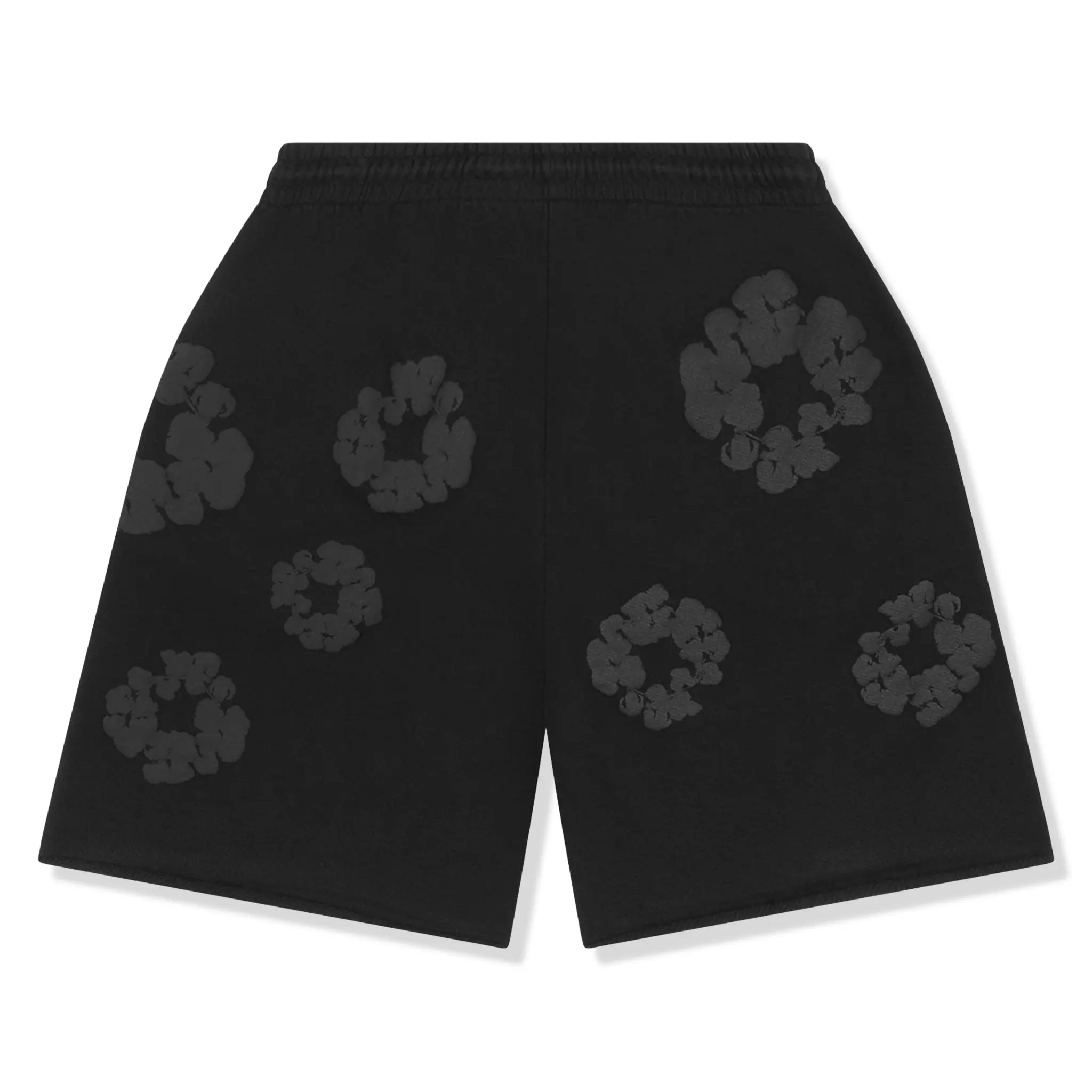 Denim Tears The Cotton Wreath Black Monochrome Shorts - view 2