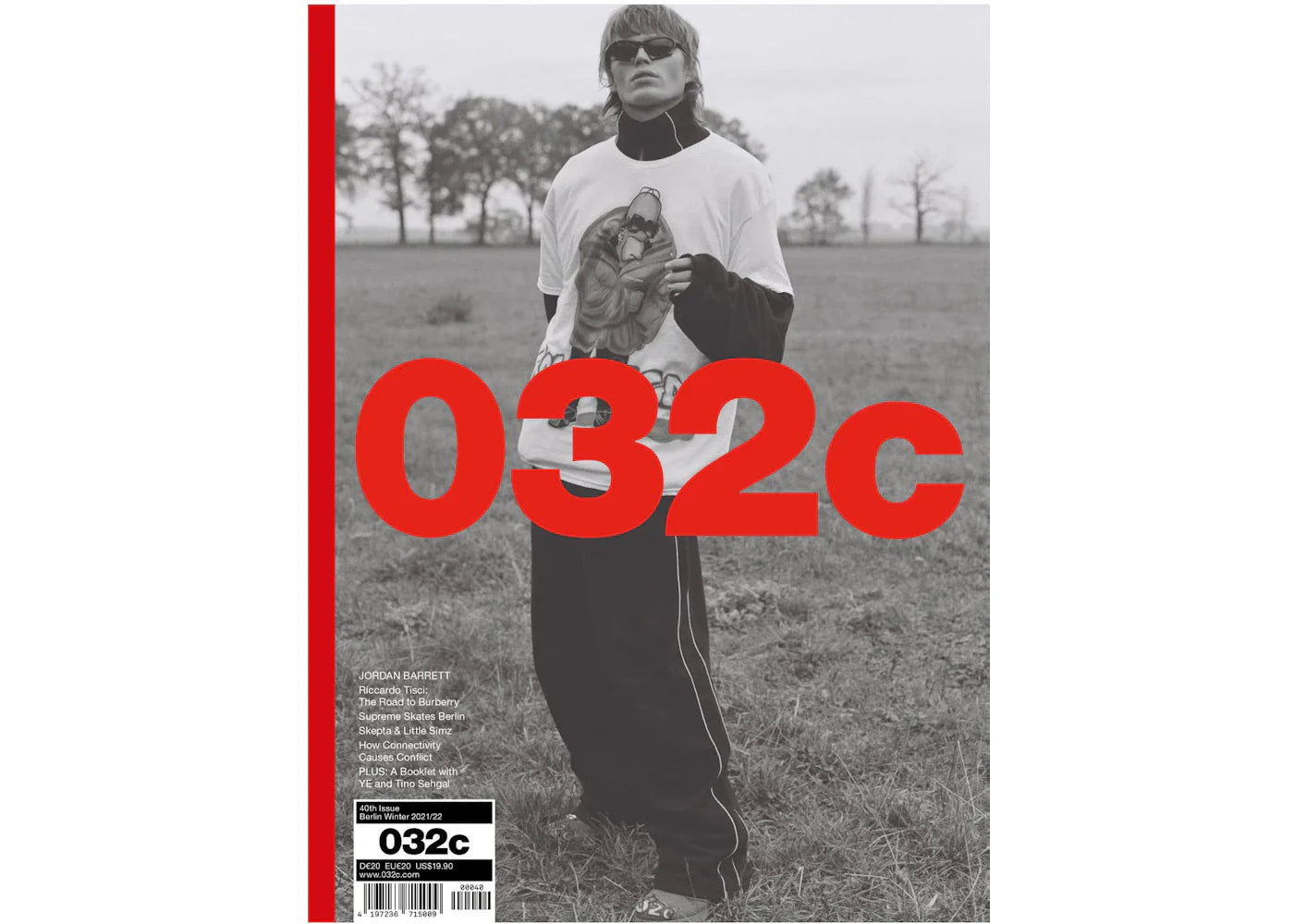 032c Jordan Barrett Cover with Kanye West Ye Booklet Magazine