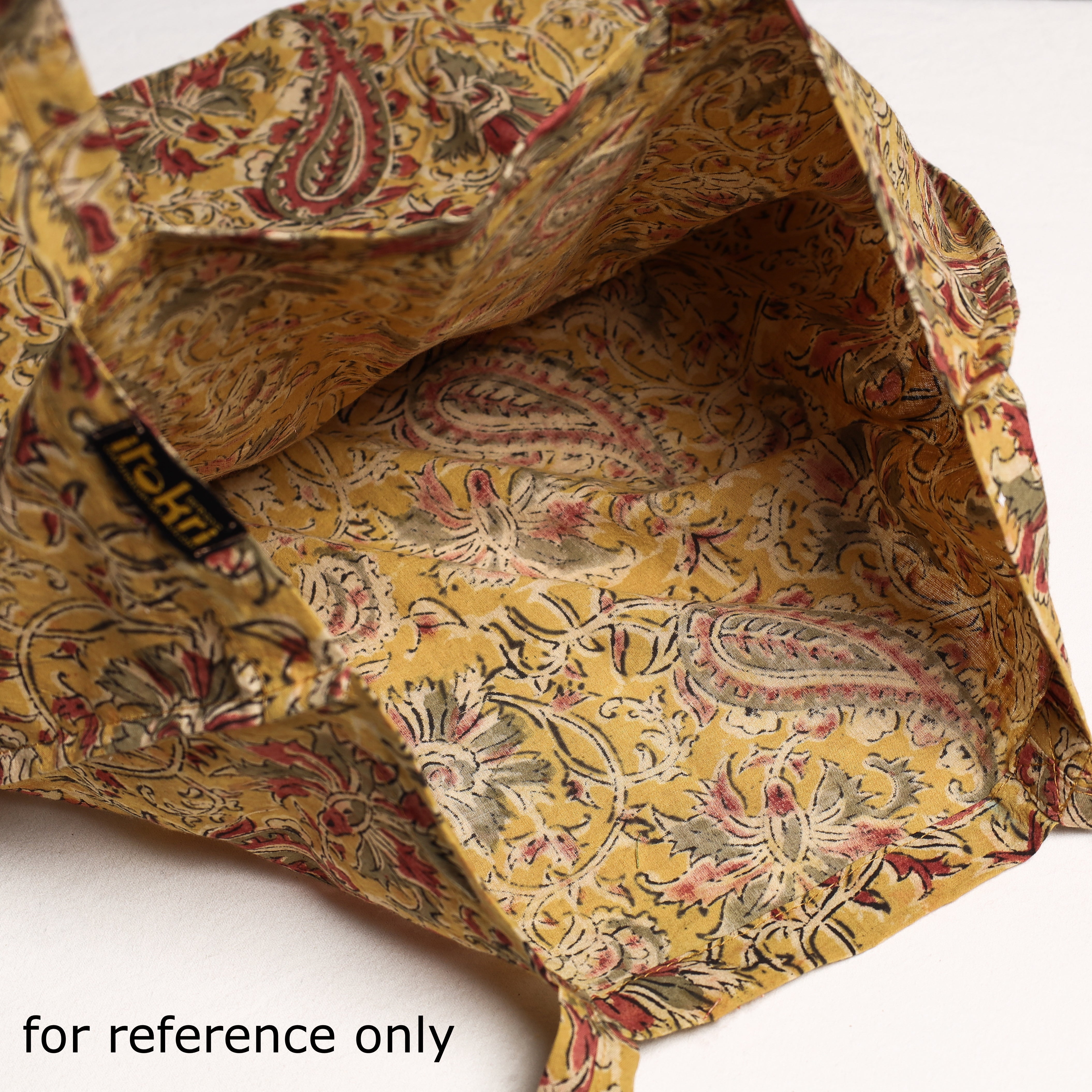 NOORI BAZAR Brown - Handcrafted Pochampally Ikat Weave Cotton Jhola Bag - view 3