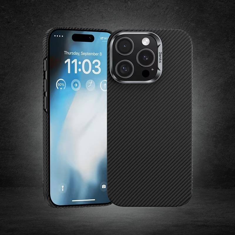 MX BENKS Rugged Carbon Fiber Air Armor Case - iPhone