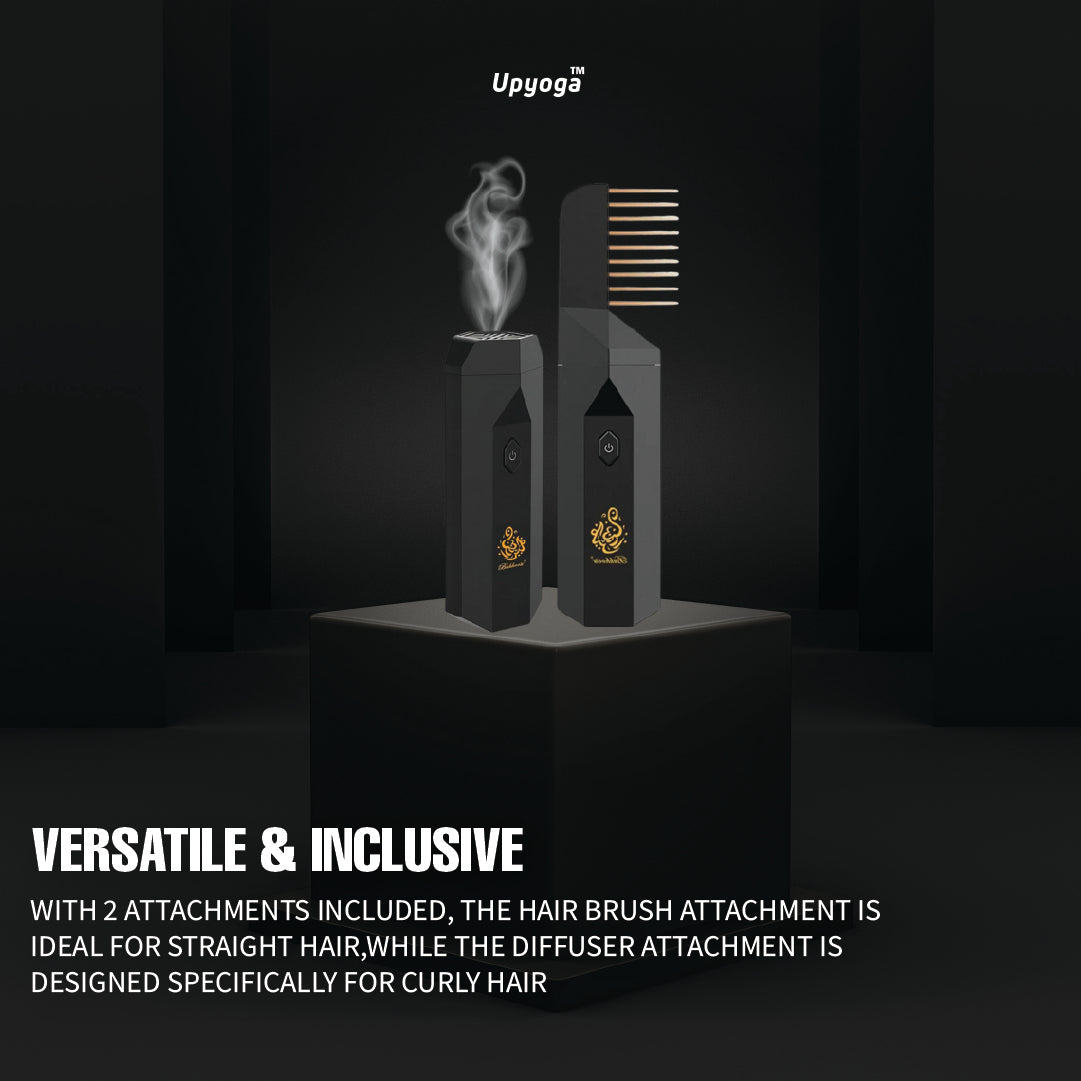 Cash on Delivery Available Upyoga 2 in 1 Hair Comb Incense Burner & Home Diffuser | 1 Year Warranty | Rechargeable | Bakhoor Included - view 14