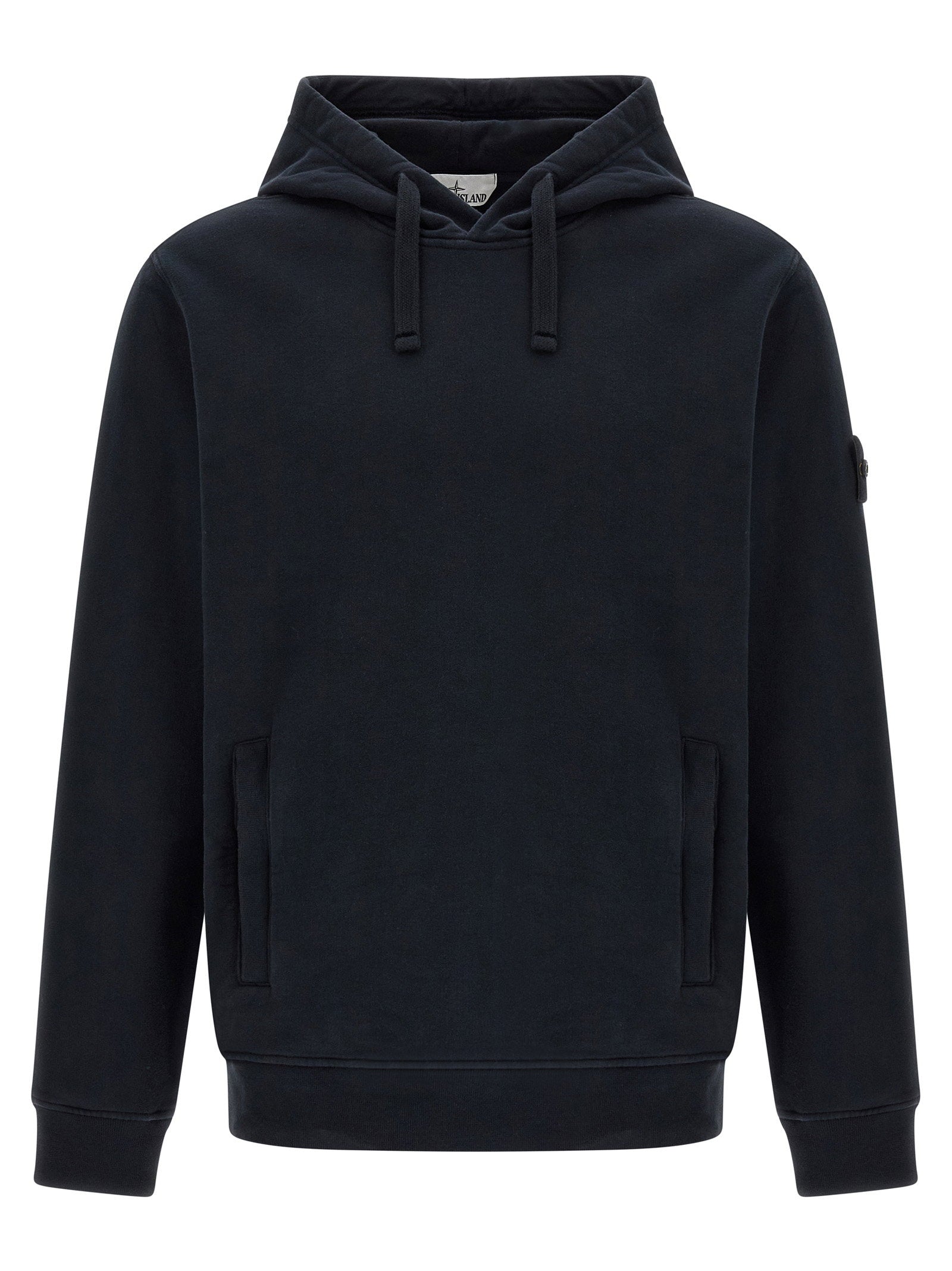 Badge hoodie – Badge Stone Island Hoodie – 99% cotton, 1% elastane