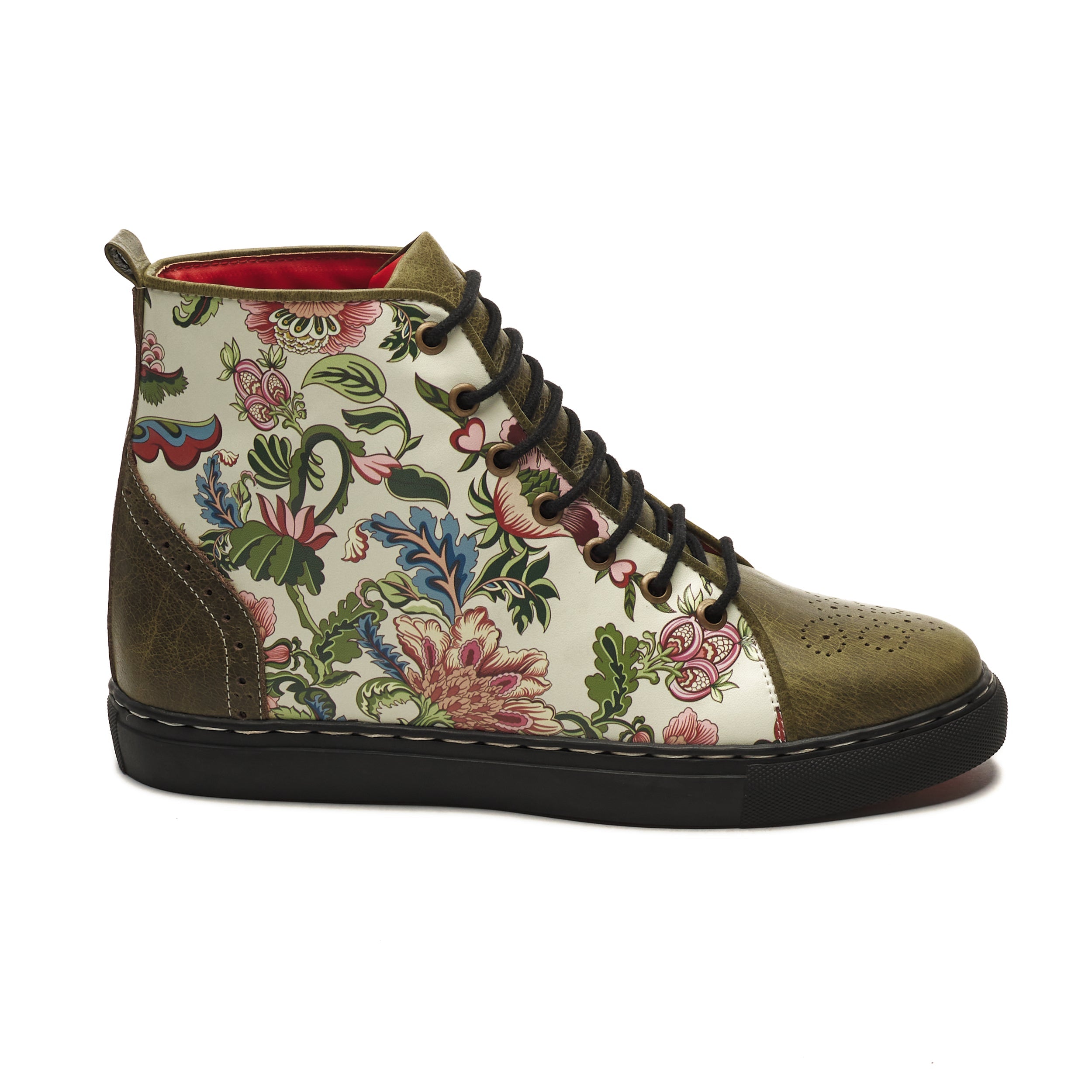 Banjaaran India Bageecha High-Tops Women – Olive - view 3