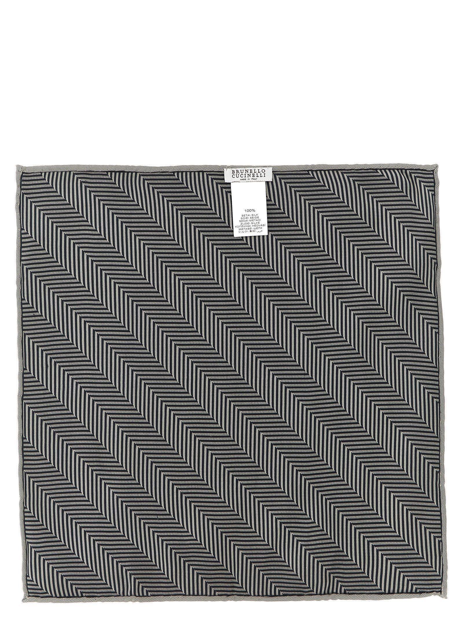 Brunello Cucinelli Chevron Pocket Clutch – 100% silk - view 2