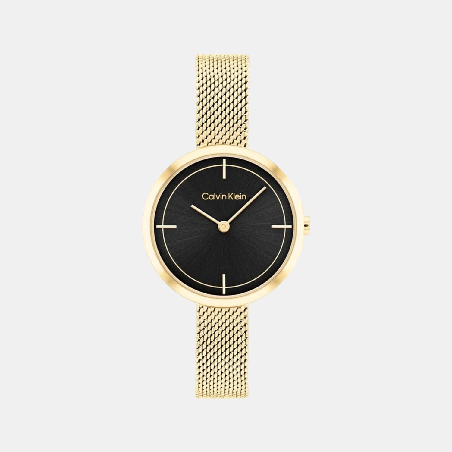Calvin Klein Ck Iconic Women Quartz Black Dial Analog Stainless Steel Watch 25200186