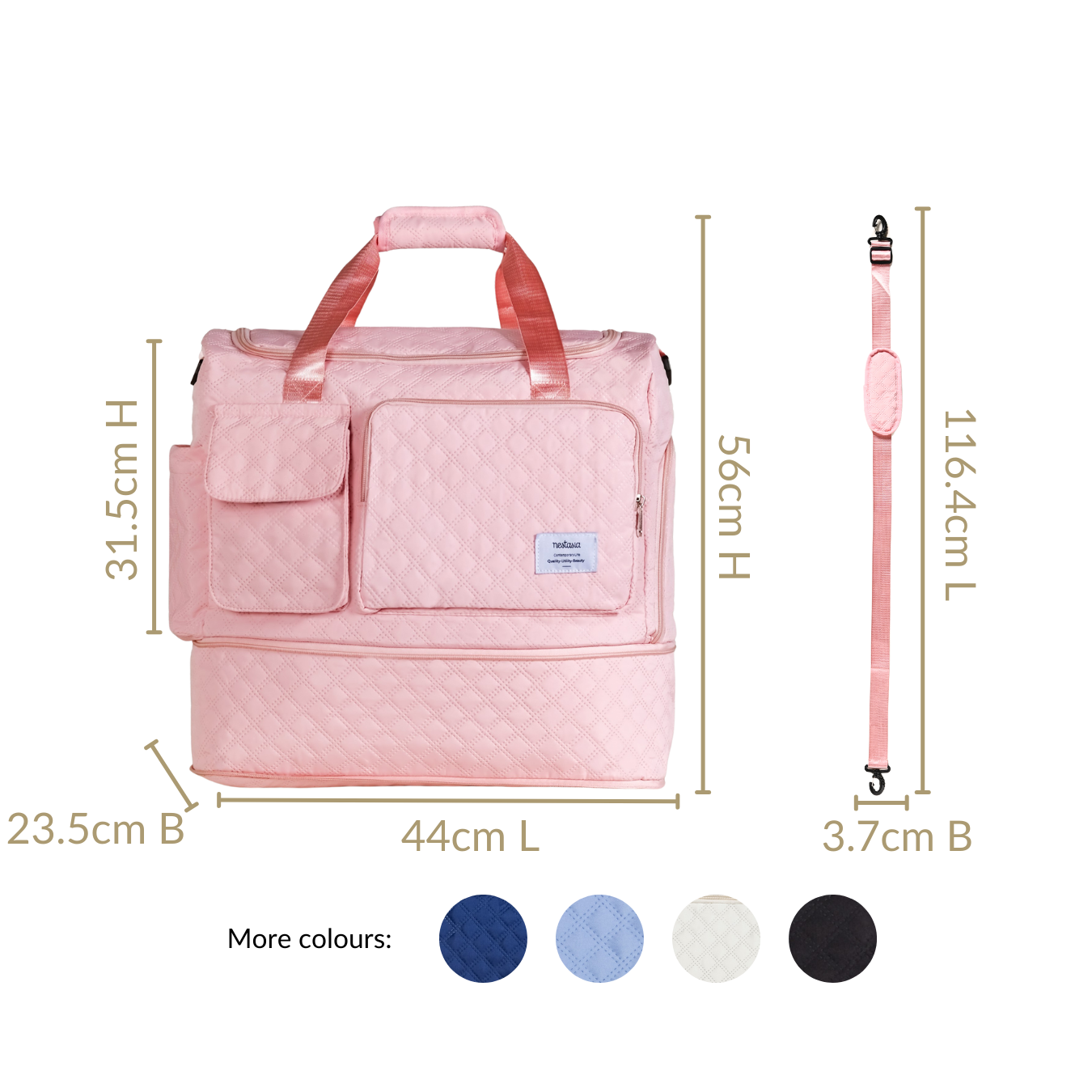 Nestasia Dova Expandable Weekender Bag - view 4