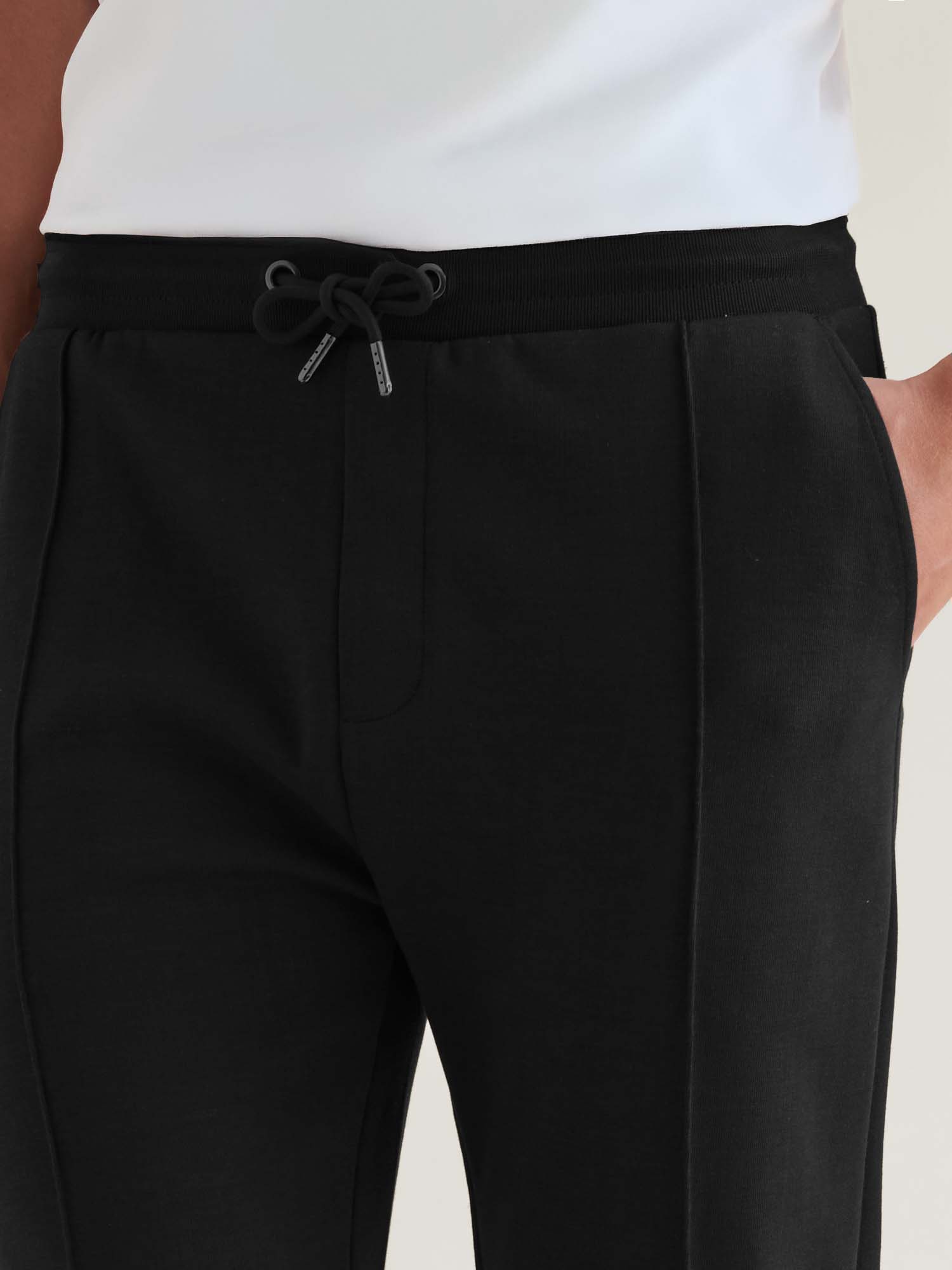Peckham Rye Interlock Black Sweatpants - view 7