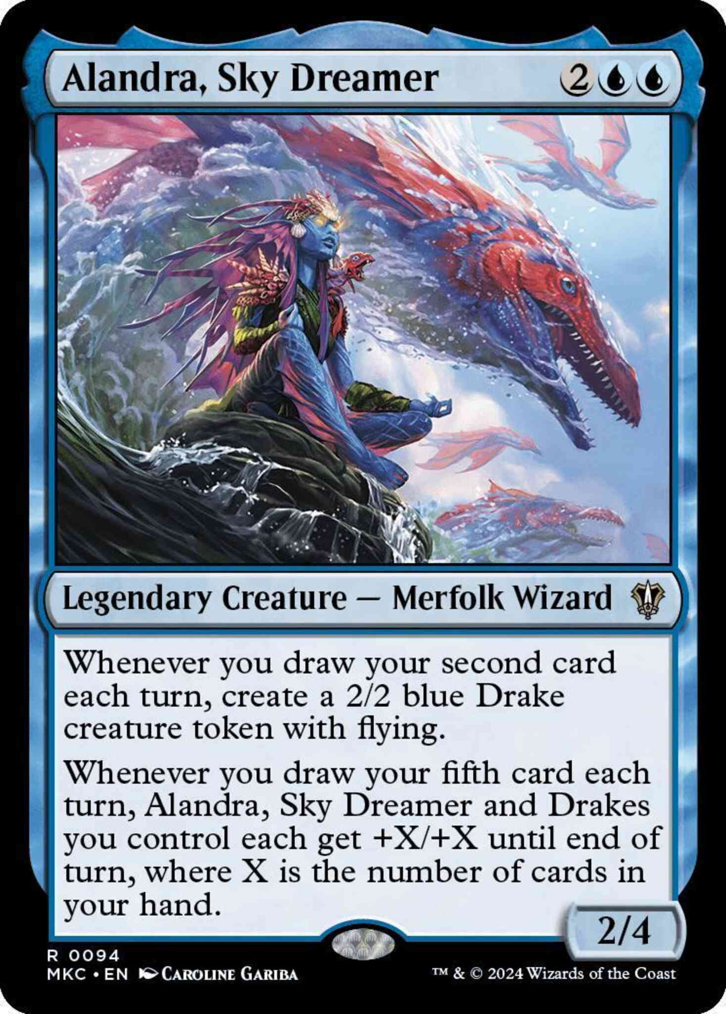 Alandra sky dreamer – Magic Alandra, Sky Dreamer [94] [Murders at Karlov Manor: Commander] [Non-Foil]