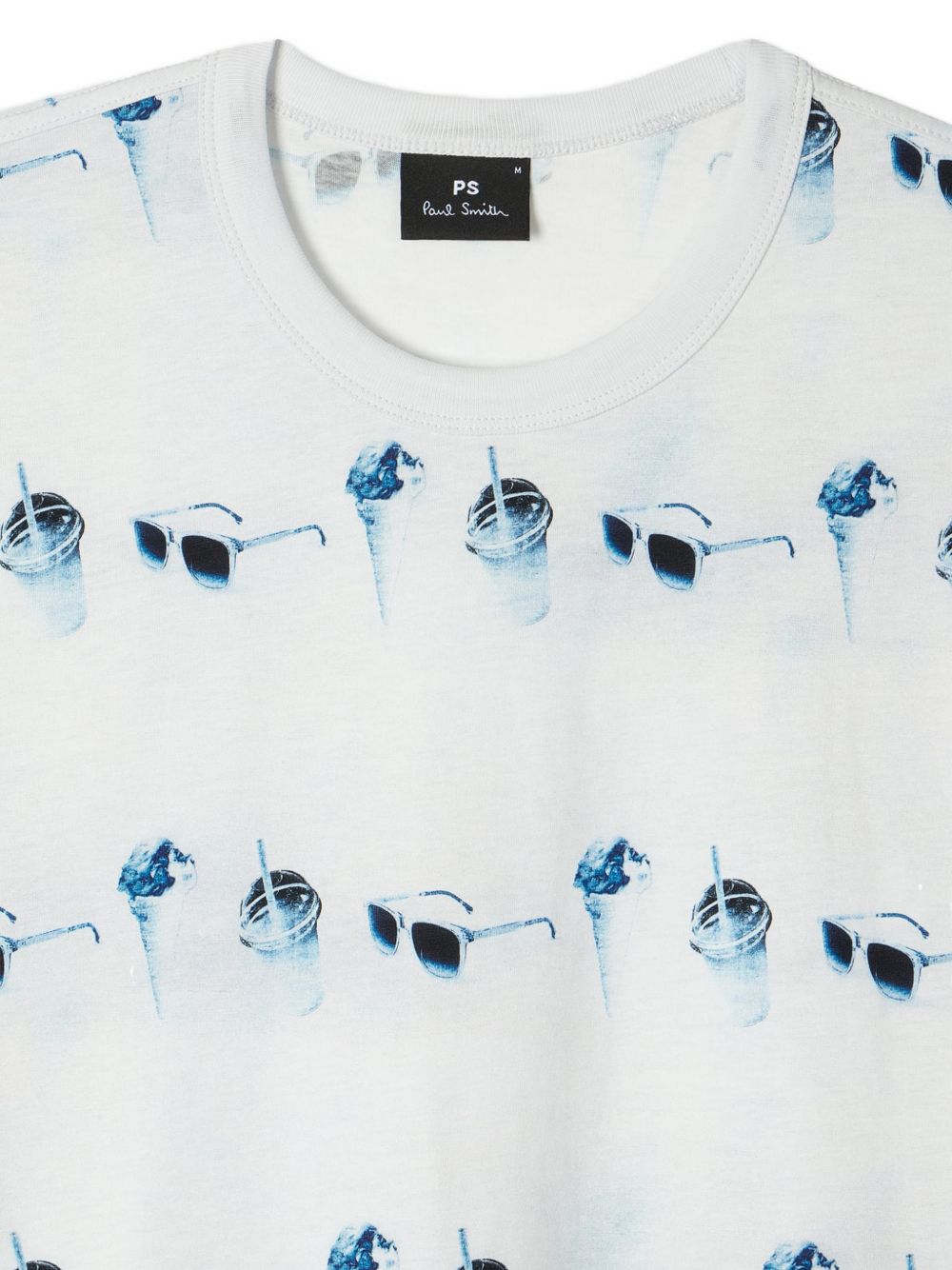 Paul Smith Printed cotton t-shirt – Organic Cotton 100% - view 2