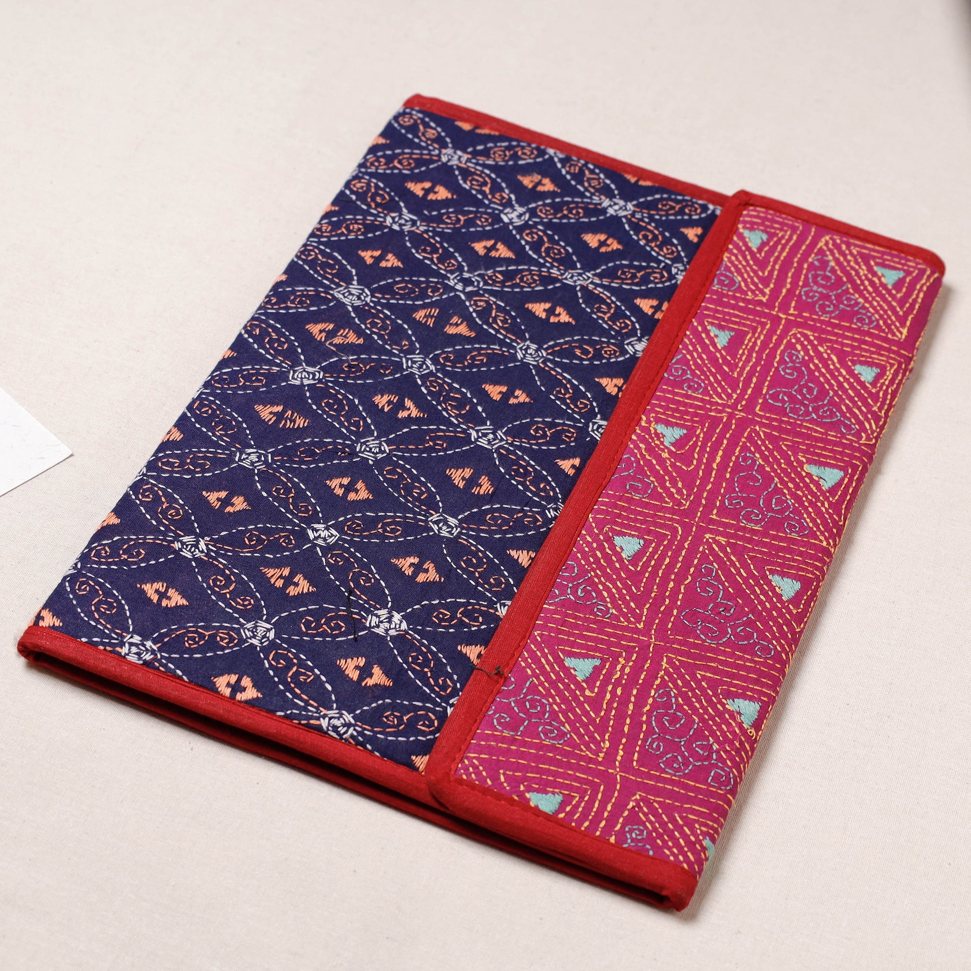 ASALKAAR Bengal Kantha Work Handcrafted File Folder - view 2