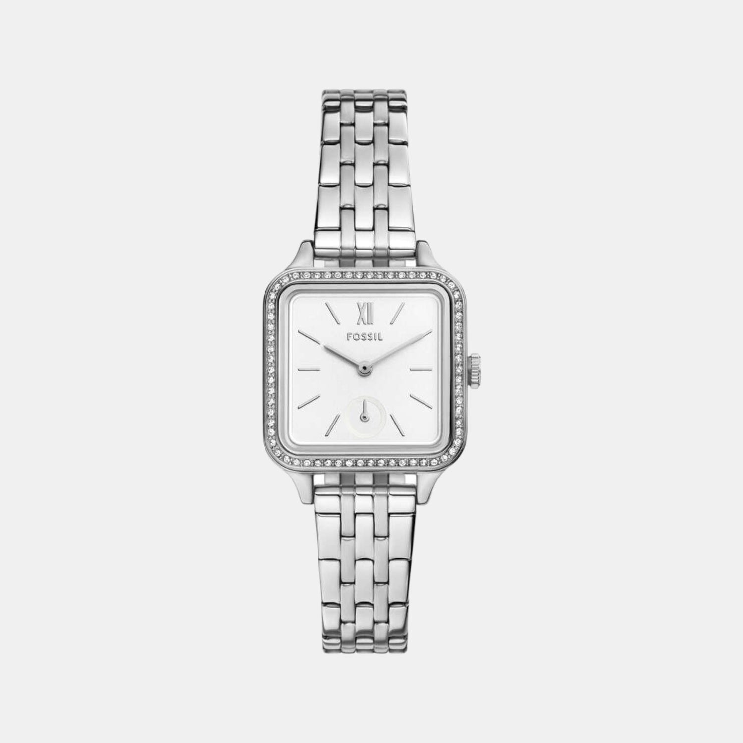 Fossil Colleen Women Quartz White Dial Analog Stainless Steel Watch BQ3981
