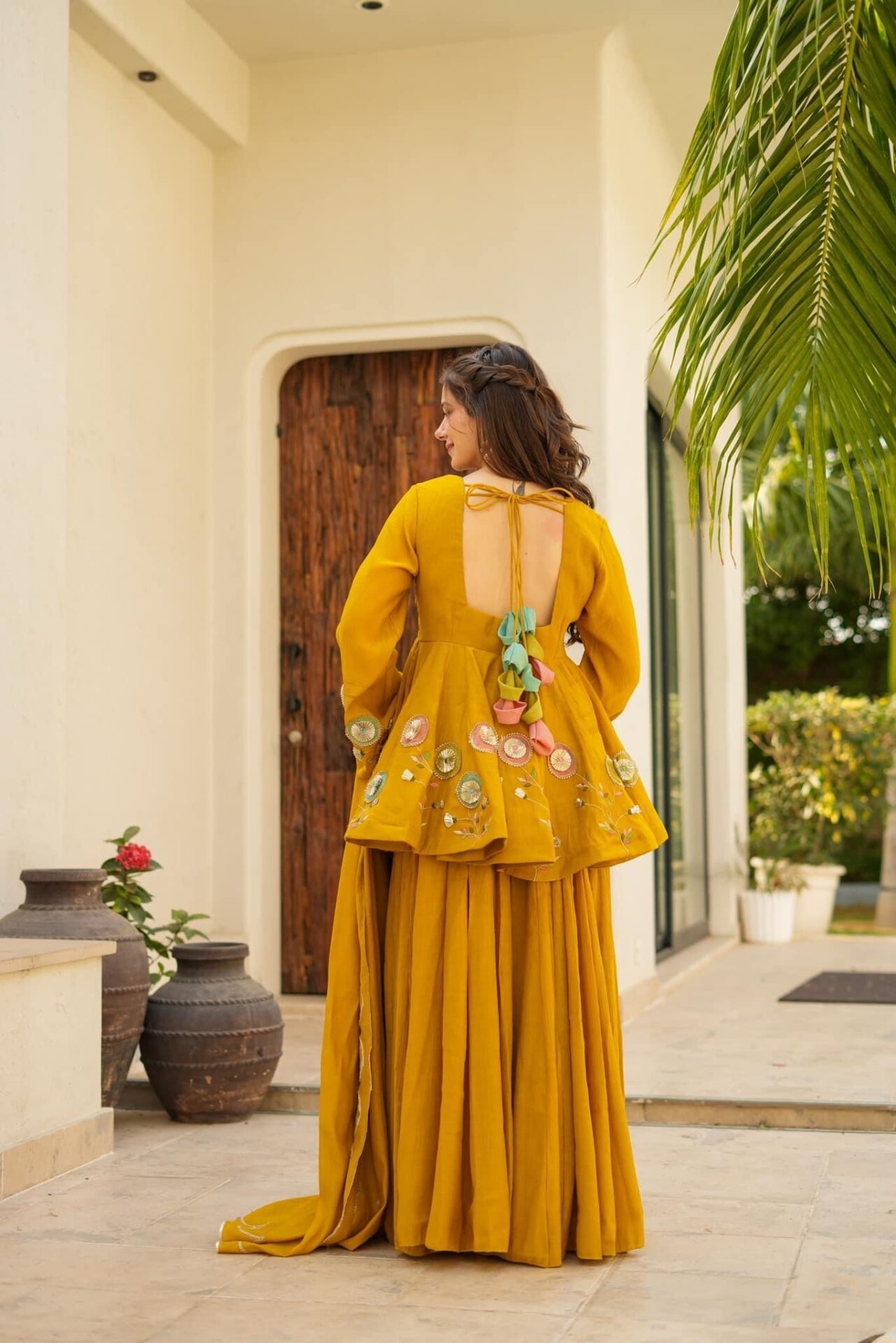 Idaho-o Jassica mustard sharara set - view 4