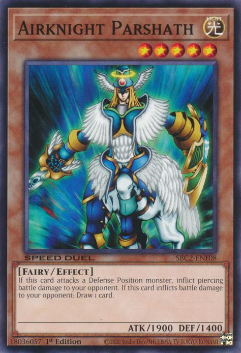 Yu-Gi-Oh! Airknight Parshath - SBC2-ENF08 - Common - 1st Edition