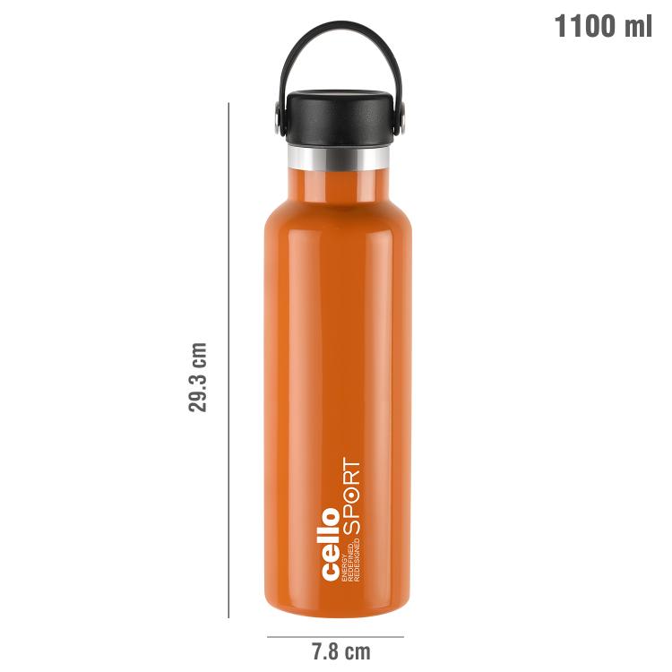 Cello Aqua Bliss Flask, Vacusteel Water Bottle, 1100ml - view 29