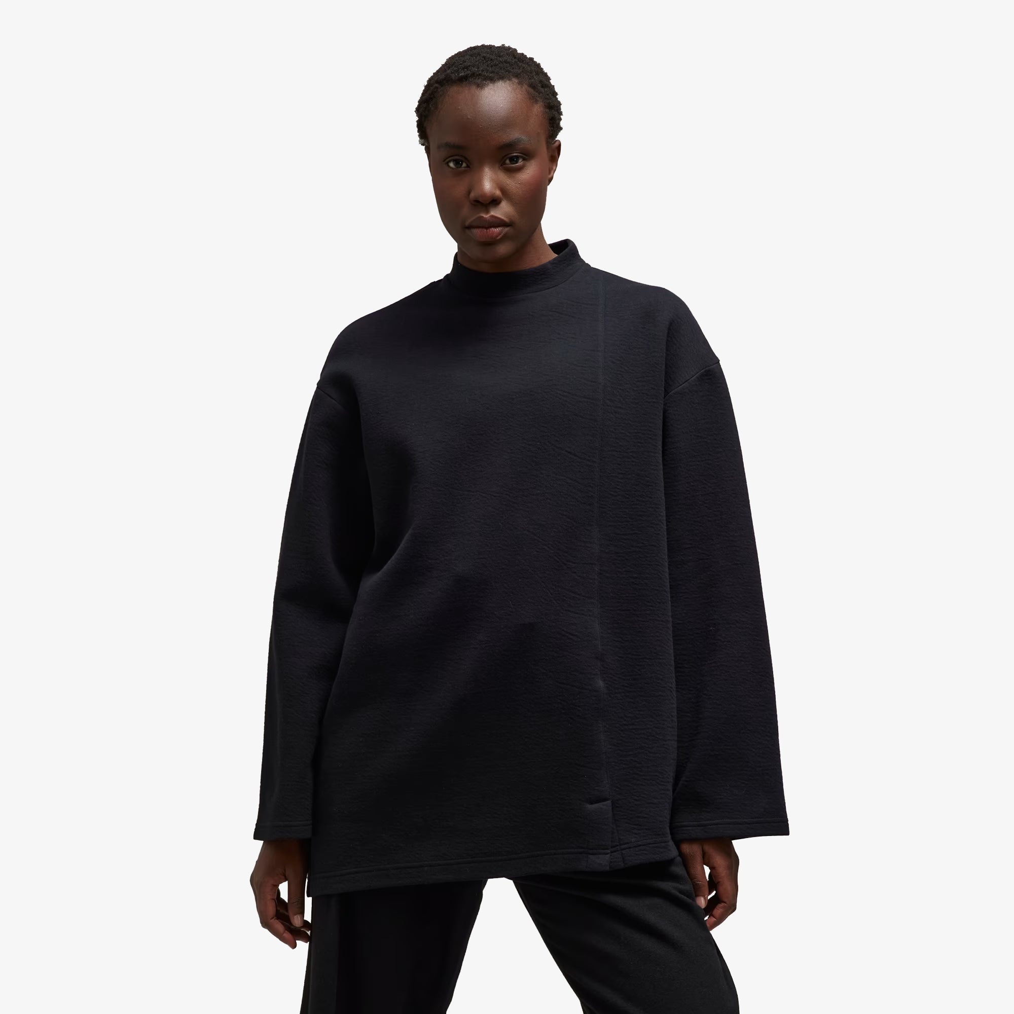 Y-3 | Natural Spacer Loose Long Sleeve Tee { Black - view 7