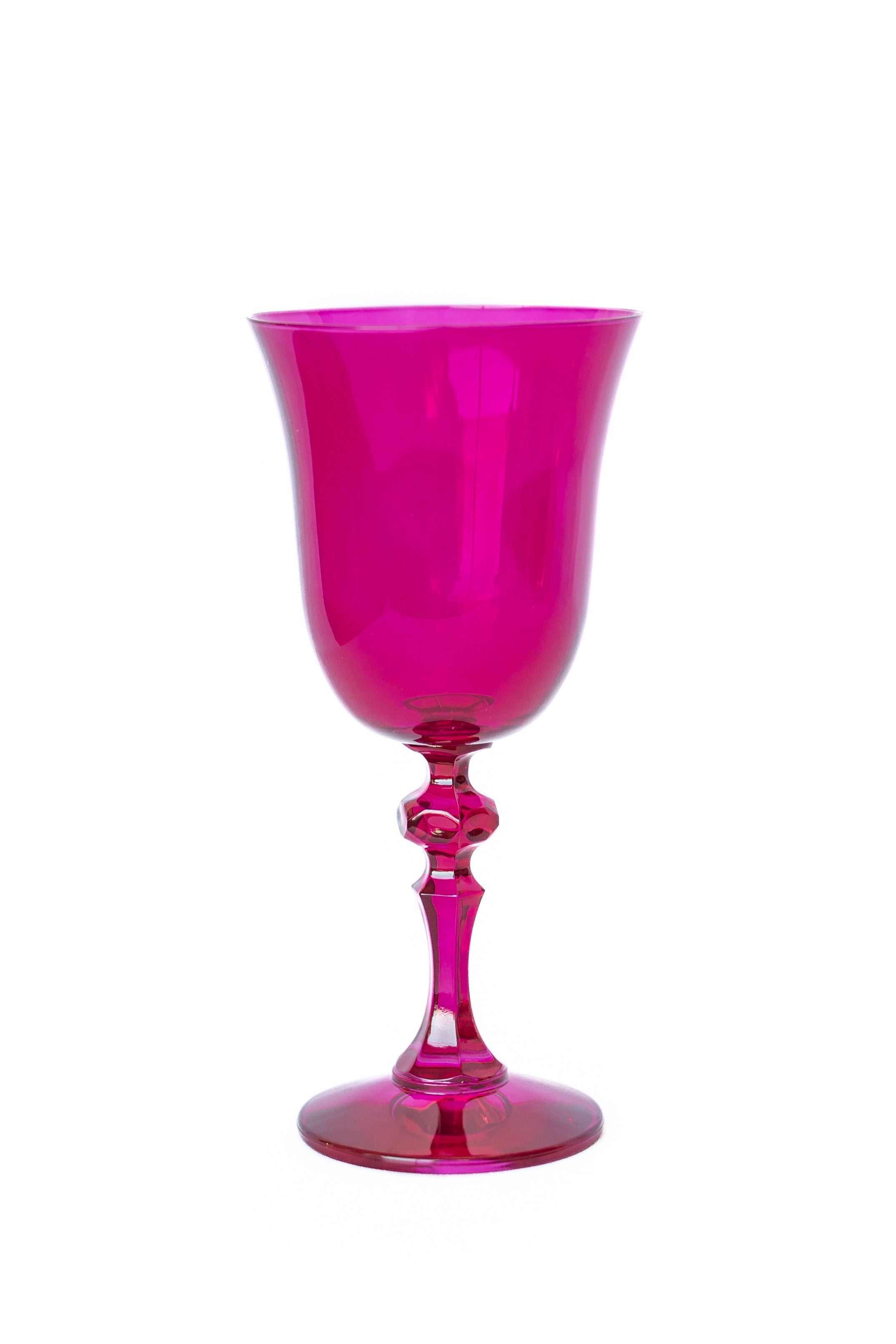 Estelle Colored Glass Estelle Colored Regal Goblet - Set of 2 {Viva Magenta (Our Fuchsia)} - view 6