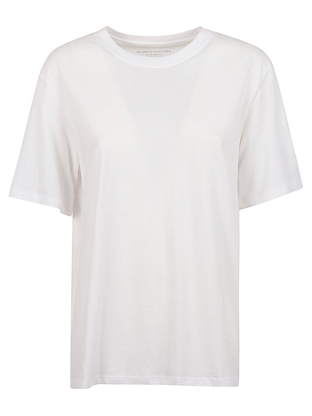 Majestic Cotton crewneck top – Cotton 100%