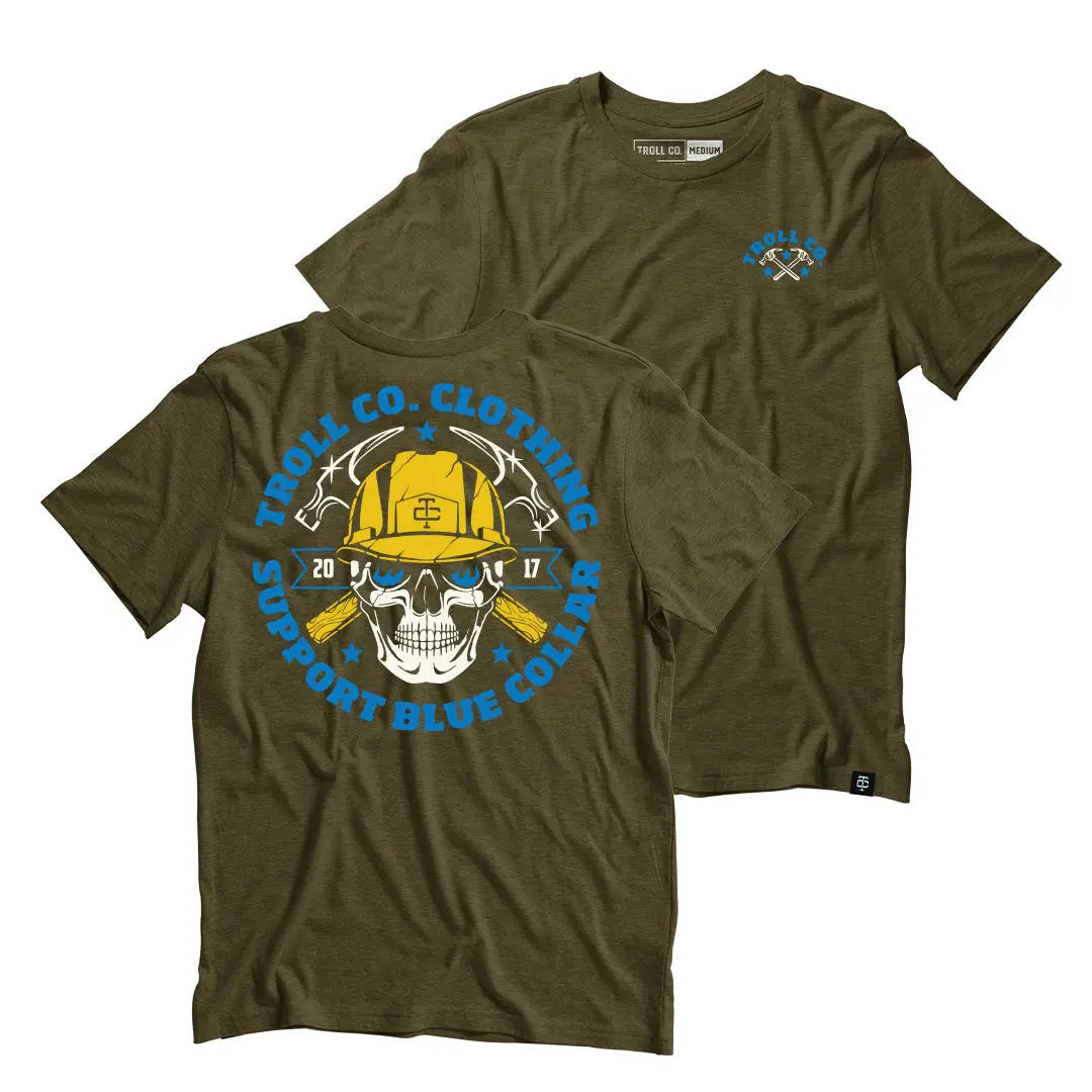 Radial Construction Tee – Military Green