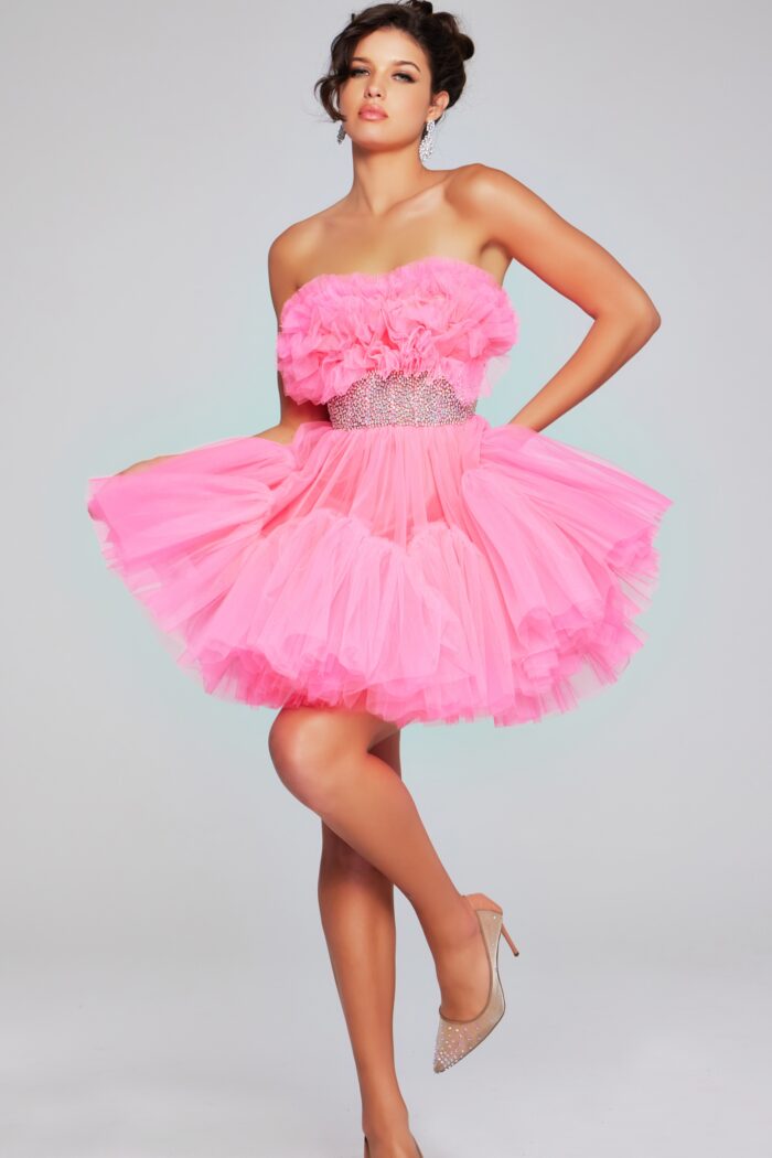 Jovani 40186 Short Sequin Homecoming Cocktail Dress
