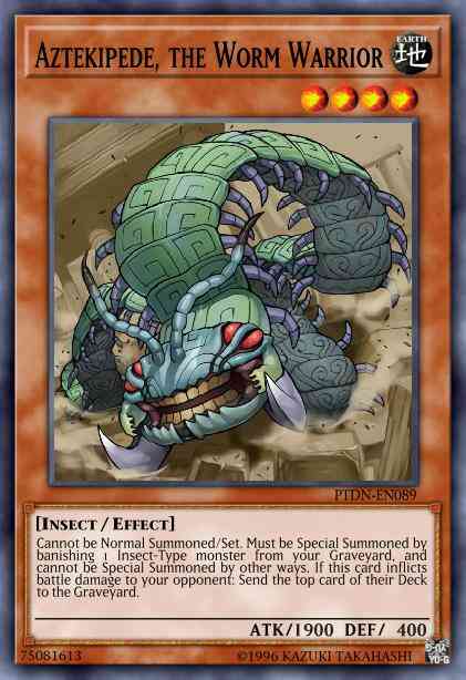Aztekipede the worm – Yu-Gi-Oh! Aztekipede, the Worm Warrior - BP03-EN041 - Rare - 1st Edition