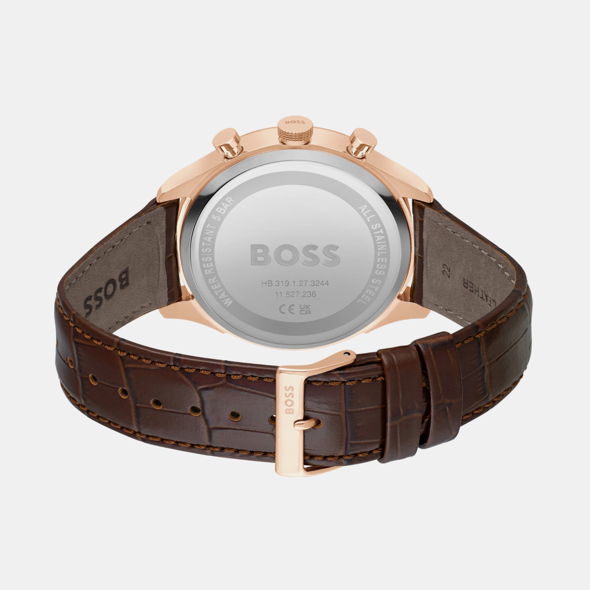 Boss Gregor Men Quartz Blue Dial Analog Leather Watch 1514050 - view 2