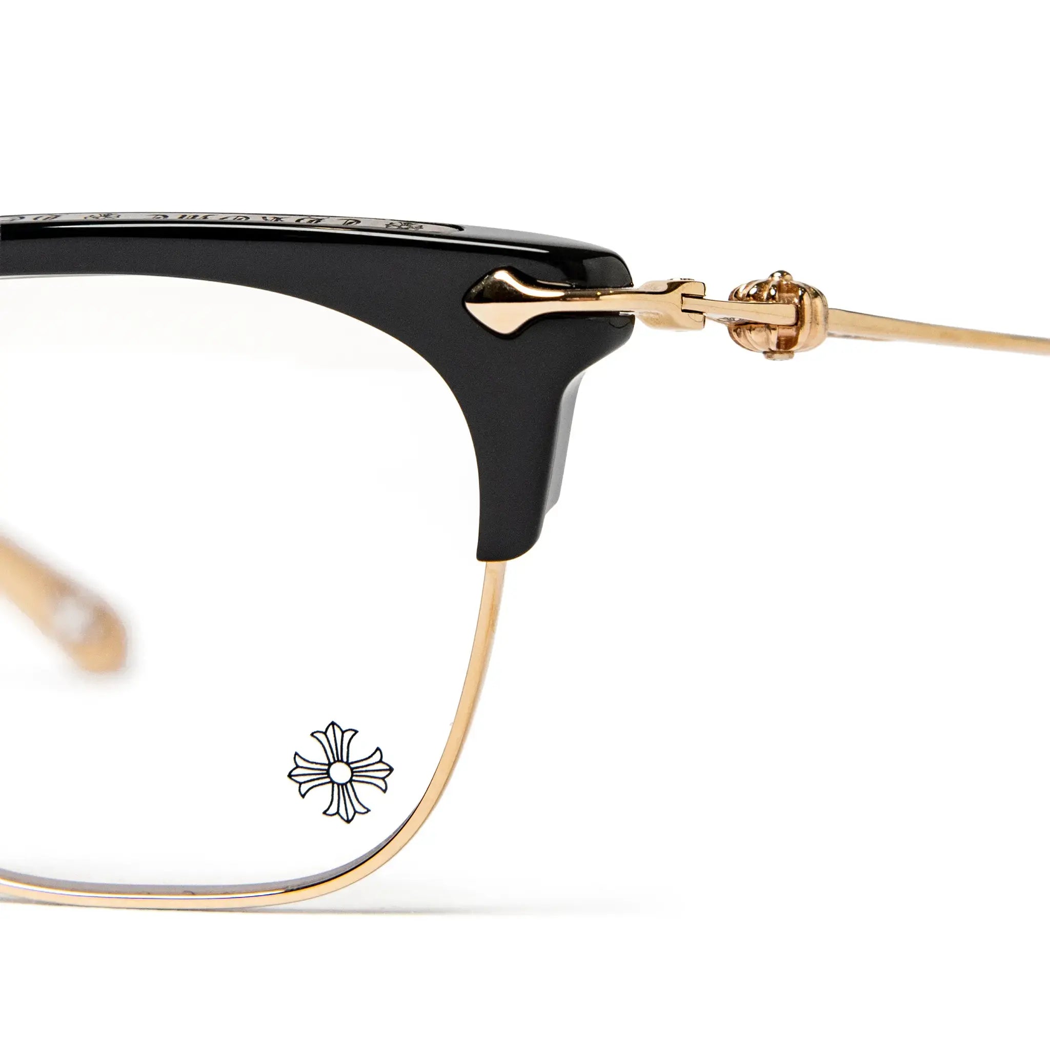 Chrome Hearts Sluntradiction Black Gold Pleated Sunglasses - view 6