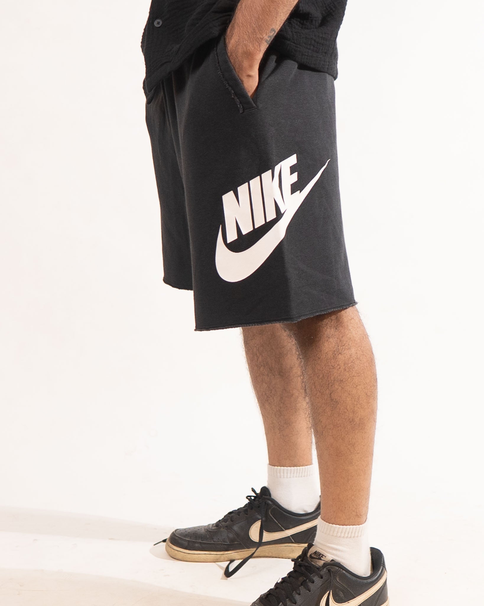 Nike Black logo printed shorts - view 2