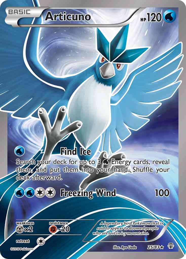 Rare ultra g1-25 – Pokémon Articuno - 25/83 - Rare Ultra [g1-25] [Ultra]