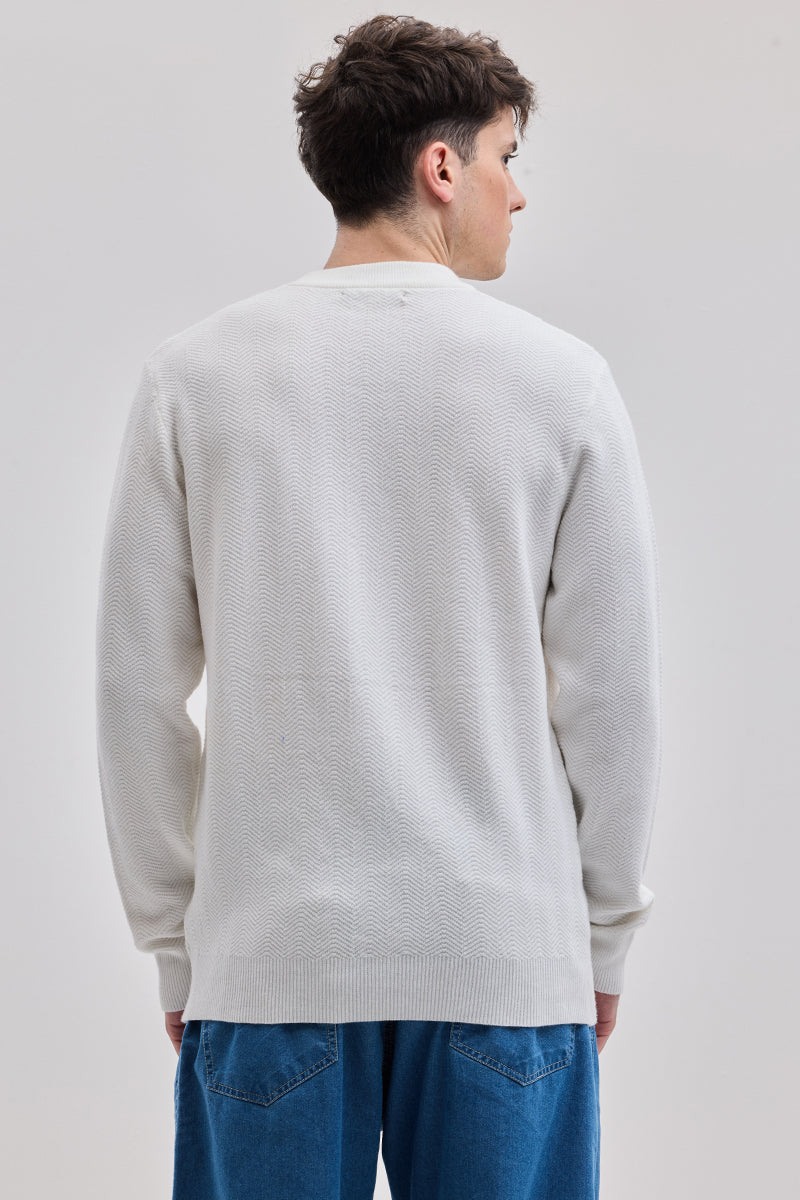 SNITCH White Knitted Sweater - view 8