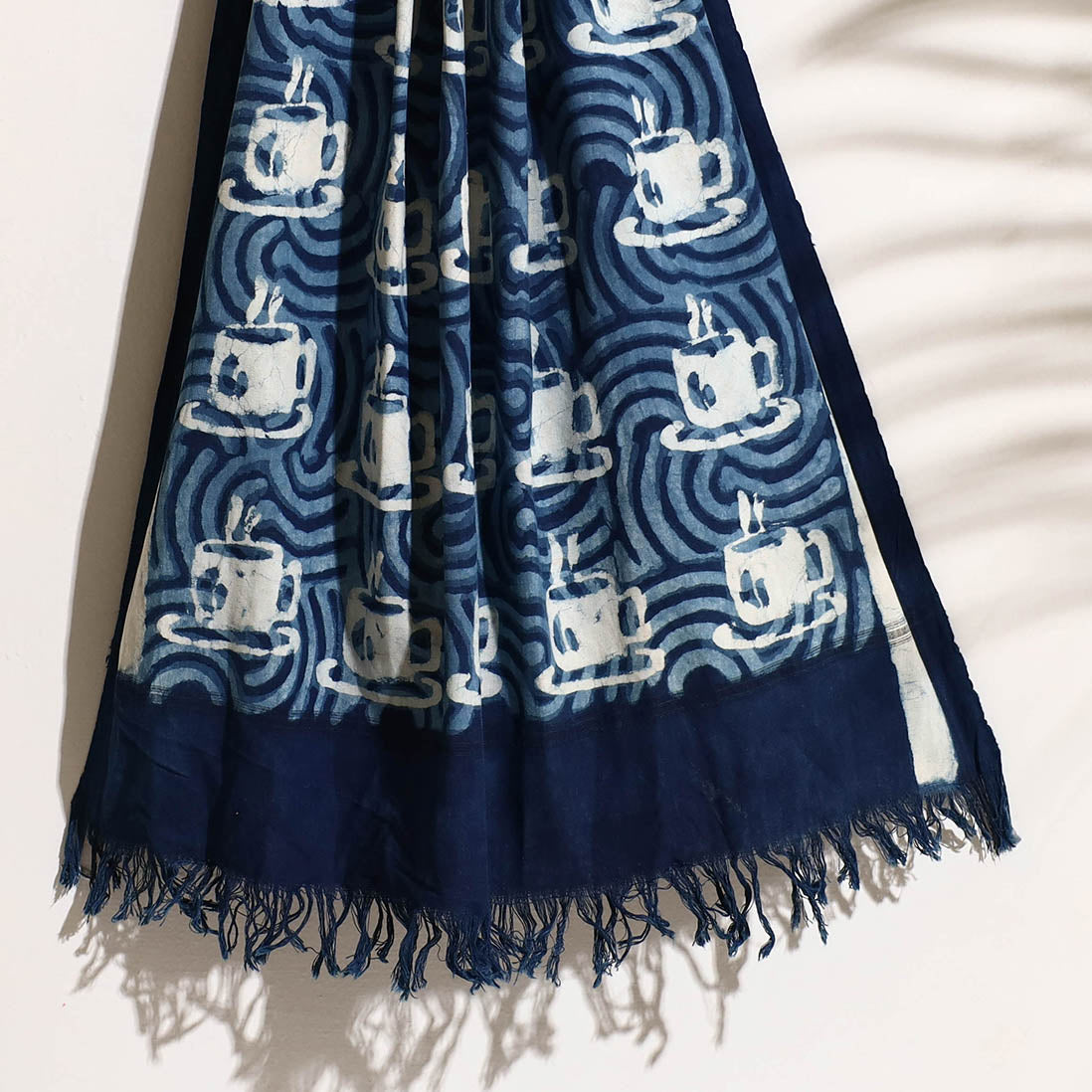 BINDAAS UNLIMITED Blue - Bindaas Block Printed Handloom Cotton Towel - view 2