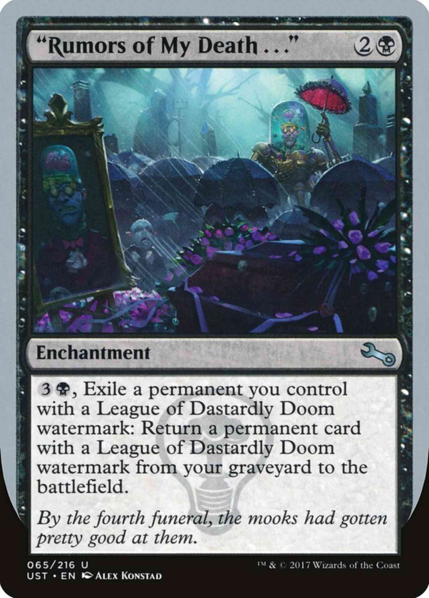 Magic "Rumors of My Death . . ." [65] [Unstable] [Non-Foil]