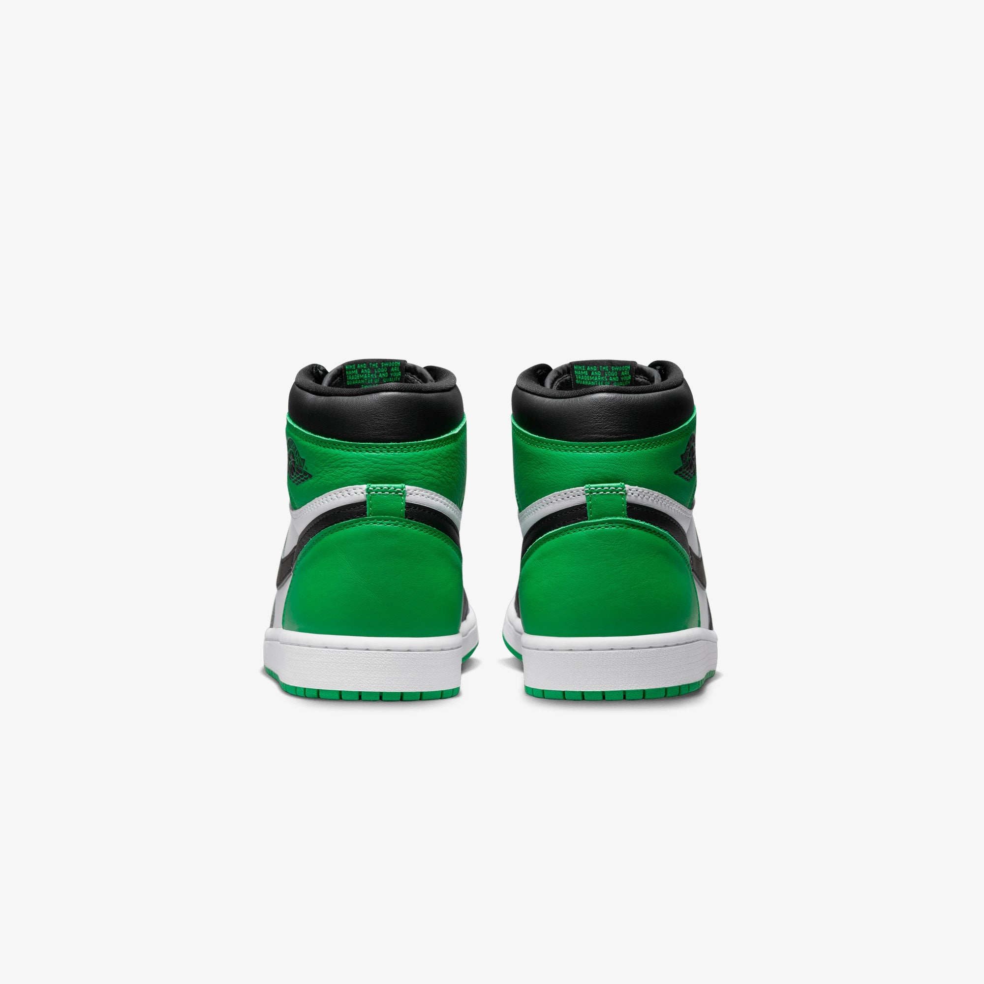 Jordan | AIR JORDAN 1 RETRO HIGH OG { BLACK/LUCKY GREEN-WHITE - view 2