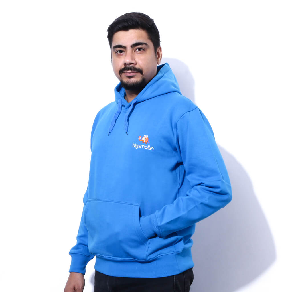 Bigsmall.in Bigsmall Blue Hoodie - view 4
