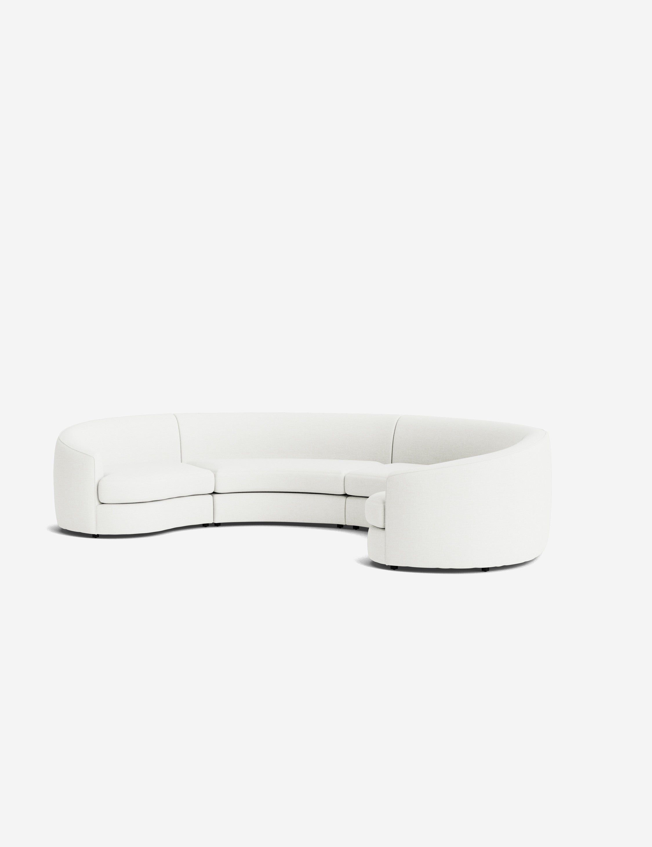 Lulu and Georgia Imada Modular Curved Sectional Sofa - view 131