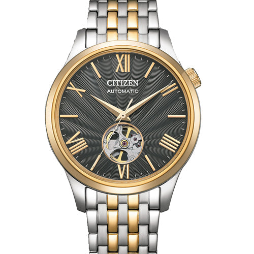 Citizen Mechanical Open Heart Grey Dial Men 40mm NH9136-88H