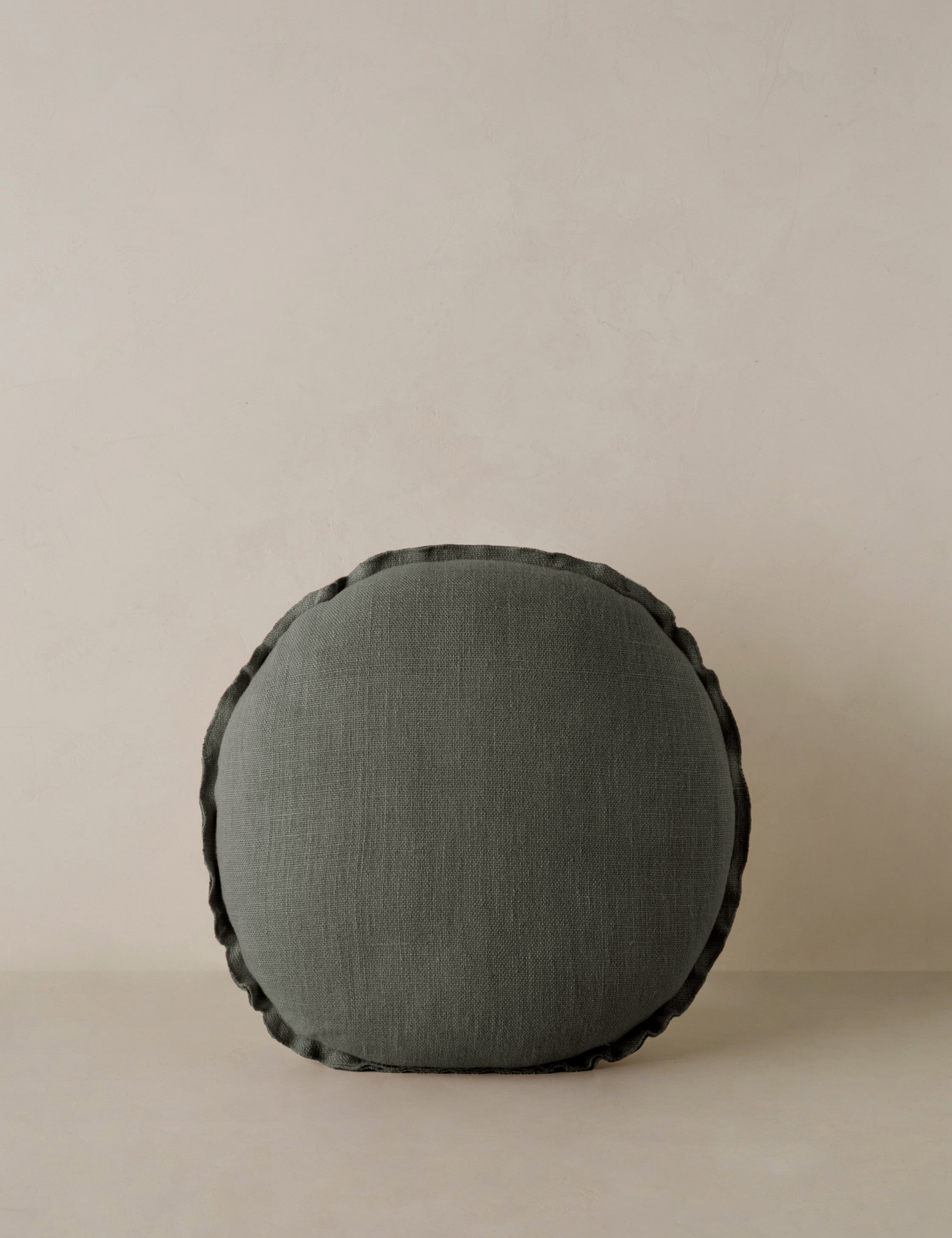 Lulu and Georgia Arlo Linen Round Pillow - view 2