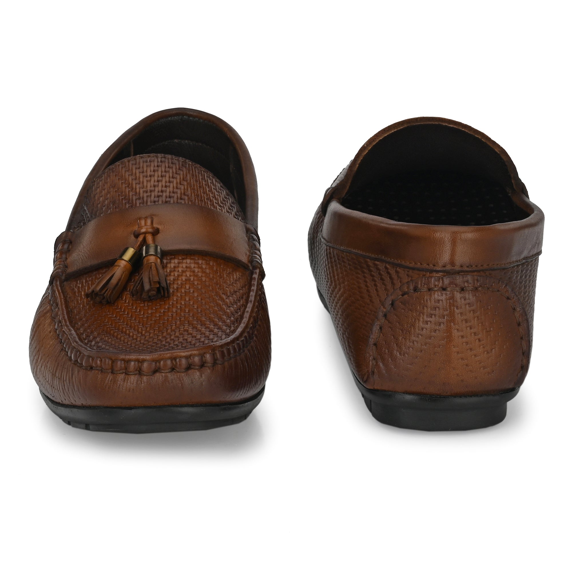 egoss-shoes Tassel Formal Loafers For Men – Tan - view 2