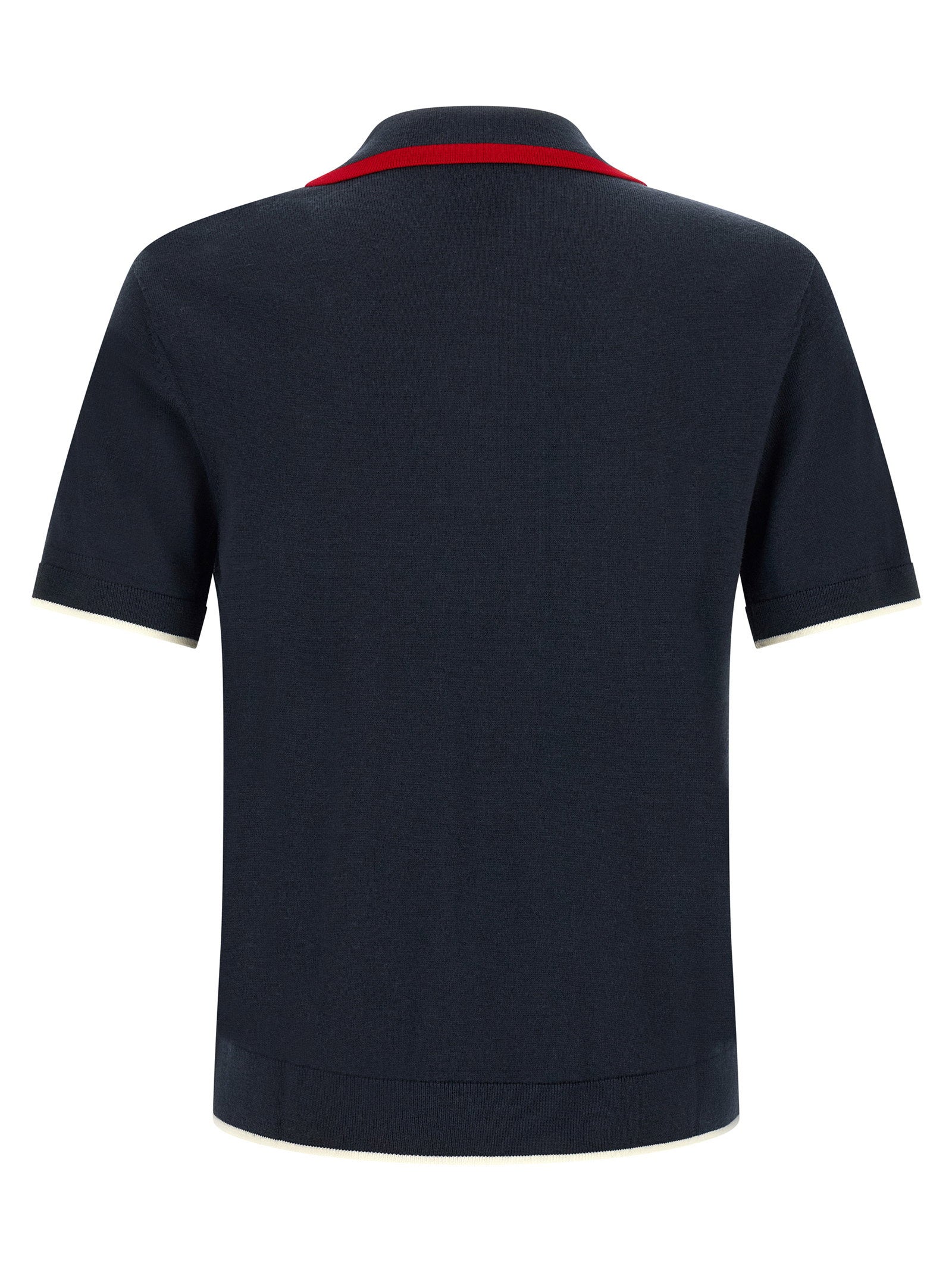 Casablanca Knit Polo Shirt With Zip – 100% wool - view 2