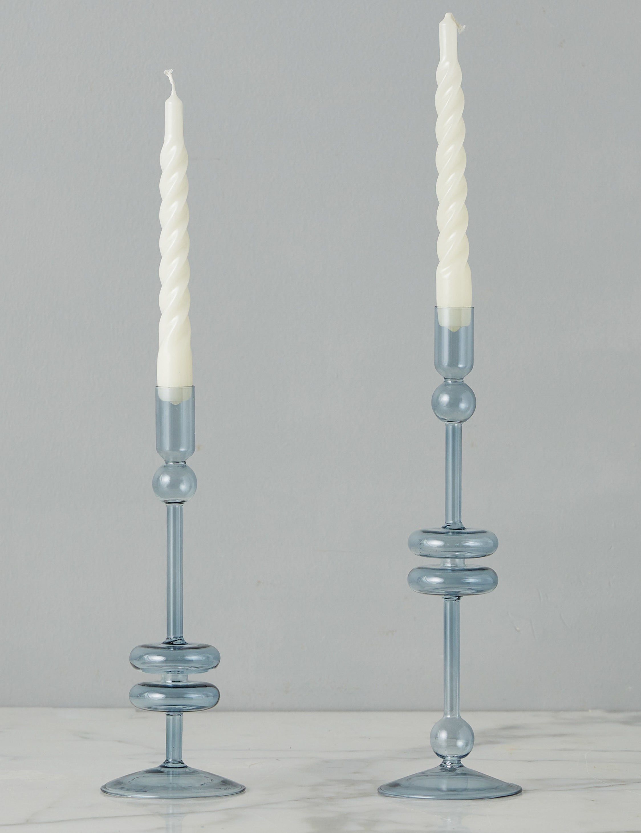 Lulu and Georgia Glass Candlestick Pair (Set of 2) by etúHOME - view 3