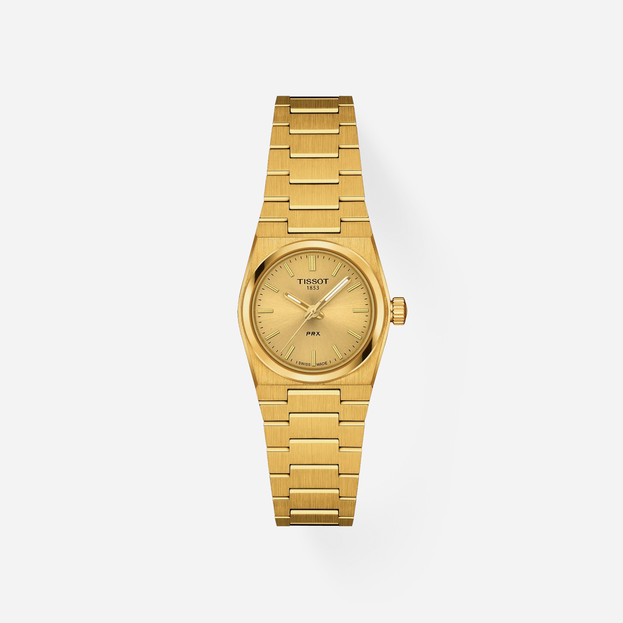 Tissot PRX 25mm All Gold Stainless Steel Quartz Watch