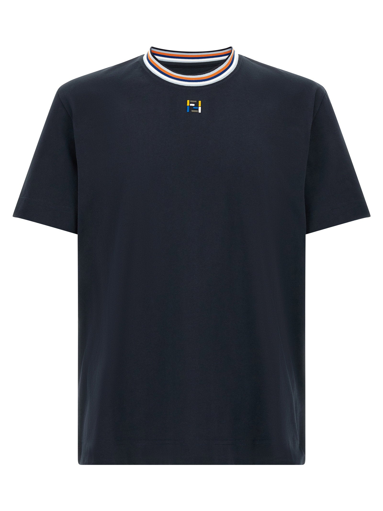 Fendi Ff Stitching T-shirt – 100% cotton