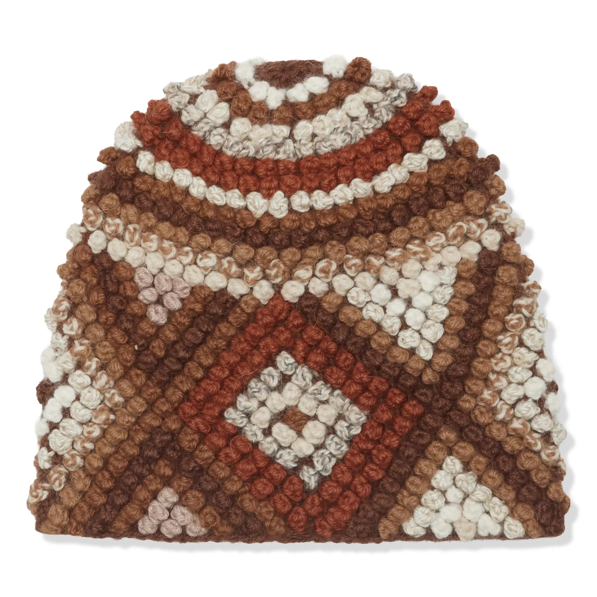 Supreme Textured Knit Brown Beanie (FW25) - view 2