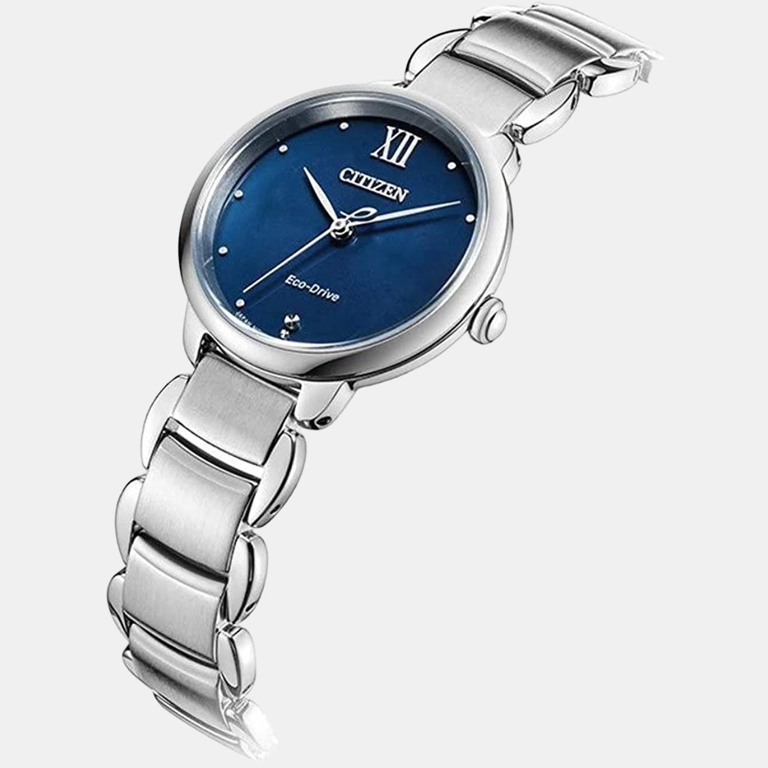 Citizen L Women Quartz Blue Dial Analog Stainless Steel Watch EM0920-86L - view 4
