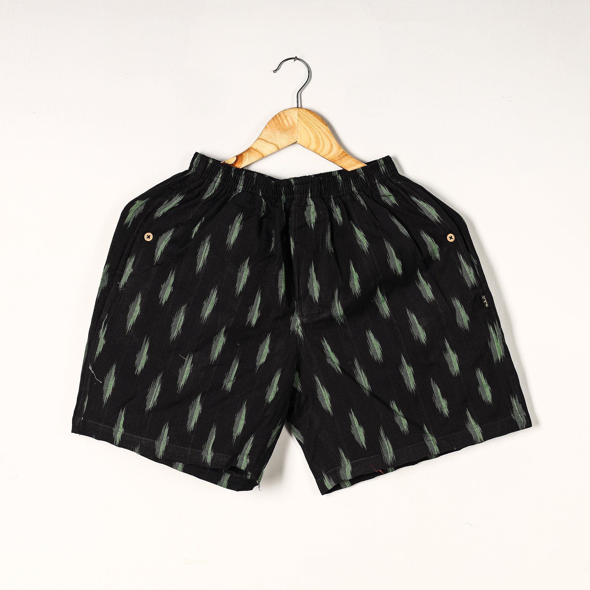 Unisex boxer shorts – ITOKRI CASUALS Black - Pochampally Ikat Cotton Unisex Boxer/Shorts