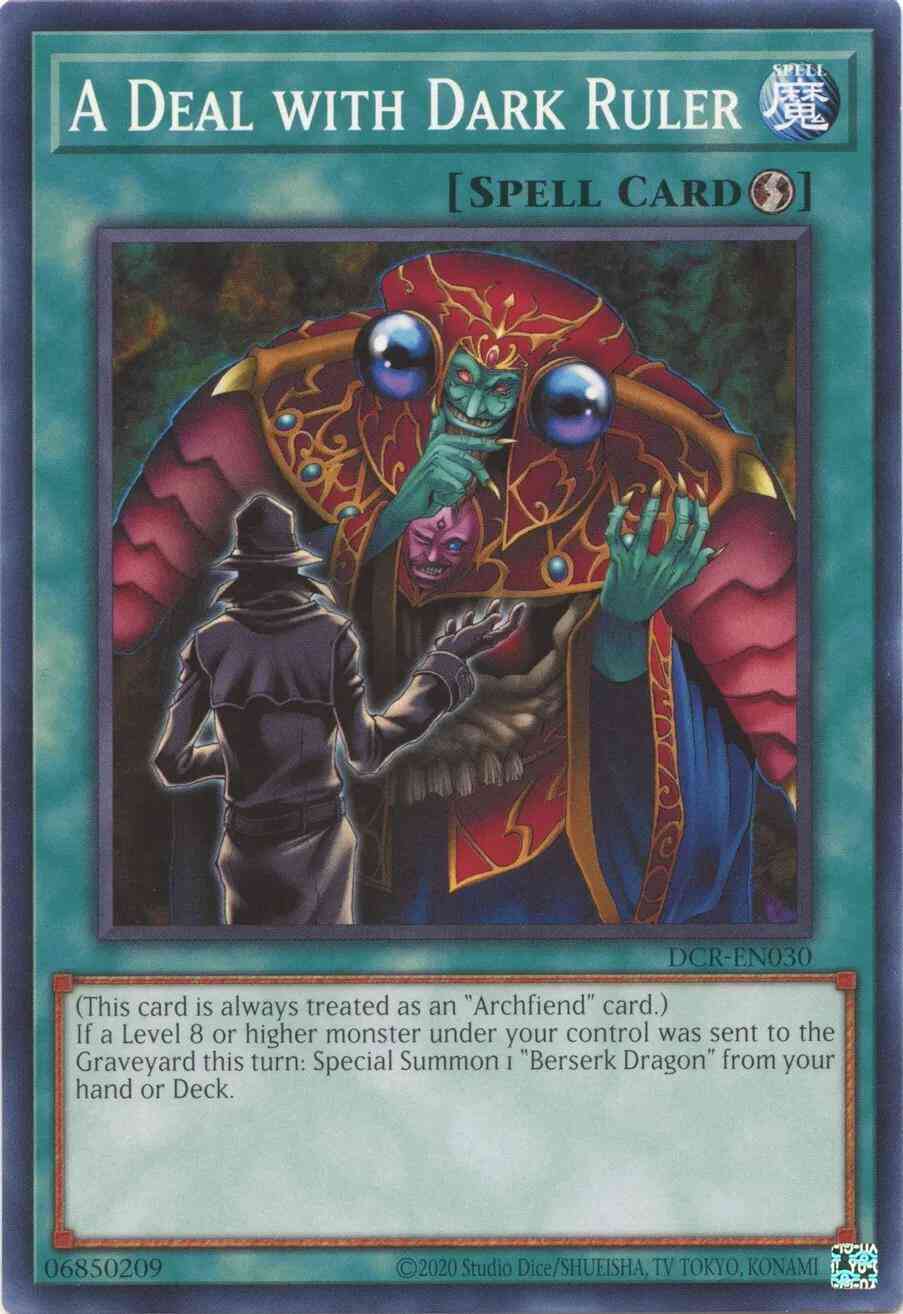 Yu-Gi-Oh! A Deal with Dark Ruler - 25th Anniversary - DCR-EN030 - Common - Unlimited