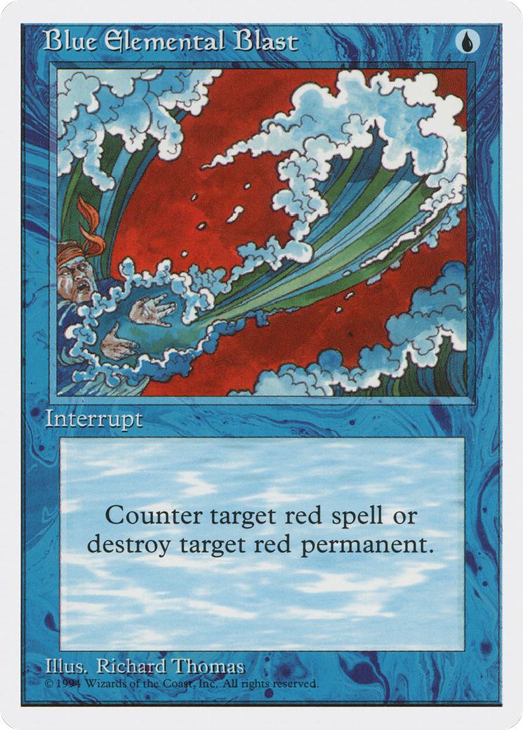 Magic Blue Elemental Blast [5] [Magazine Inserts] [Non-Foil]