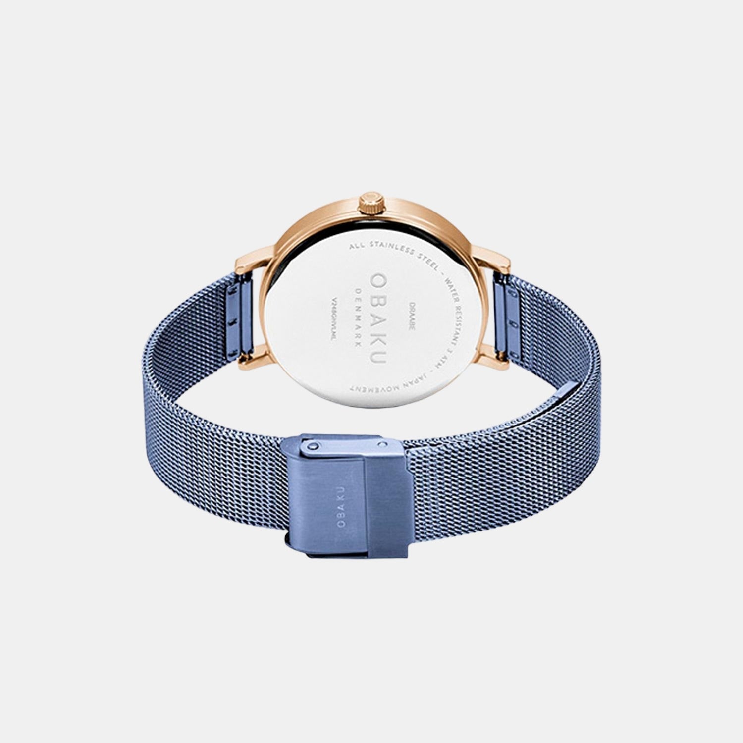 Obaku Brink Men Quartz Blue Dial Analog Stainless Steel Watch V248GHVLML - view 2