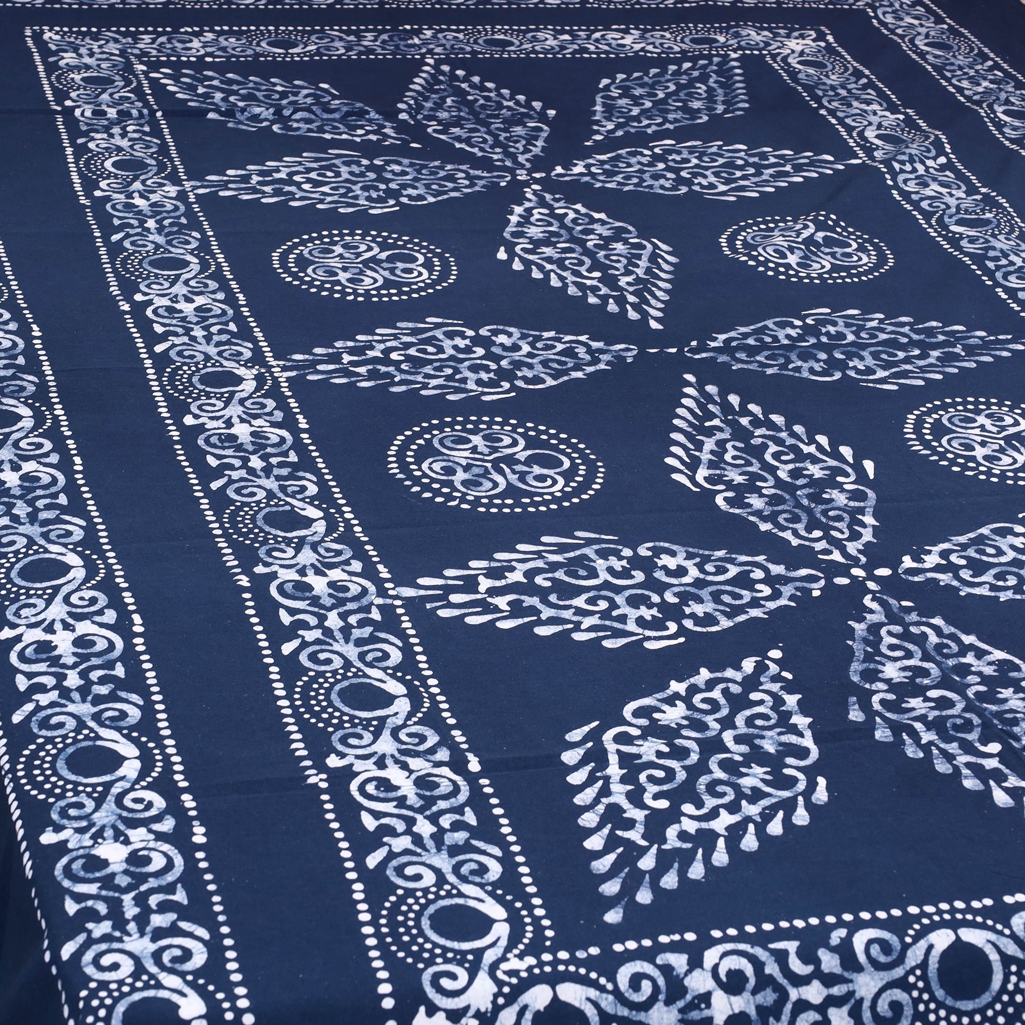 BATIK BY MD. SHARIFF Blue - Cotton Hand Batik Print Single Bedsheet (91 x 57 ) 24 - view 2